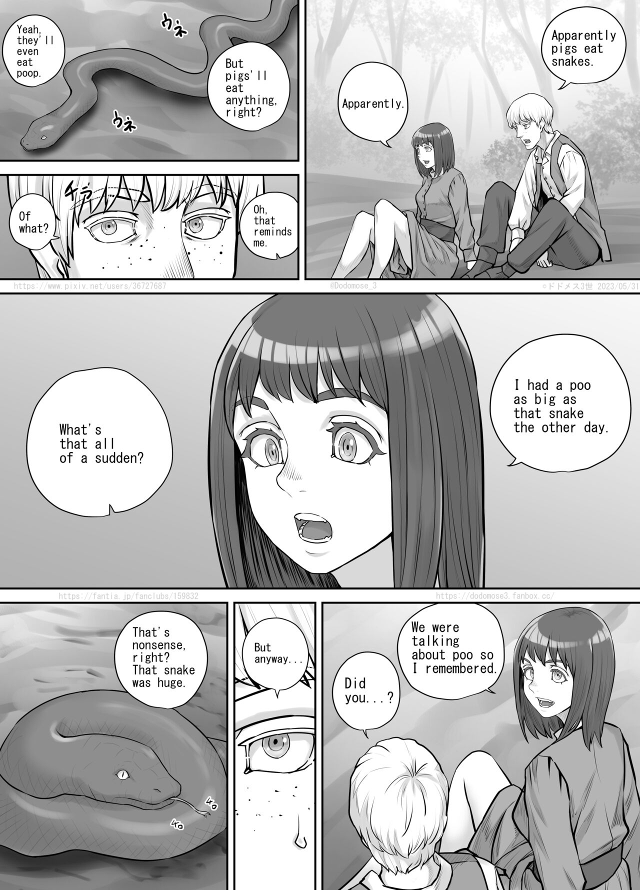 [DODOMESU3SEI]Nanigenai Kaiwa kara Onna Tomodachi ni Unko Shiteiru Tokoro o Misete Moraeru koto ni natta Hanashi[English] Page 2