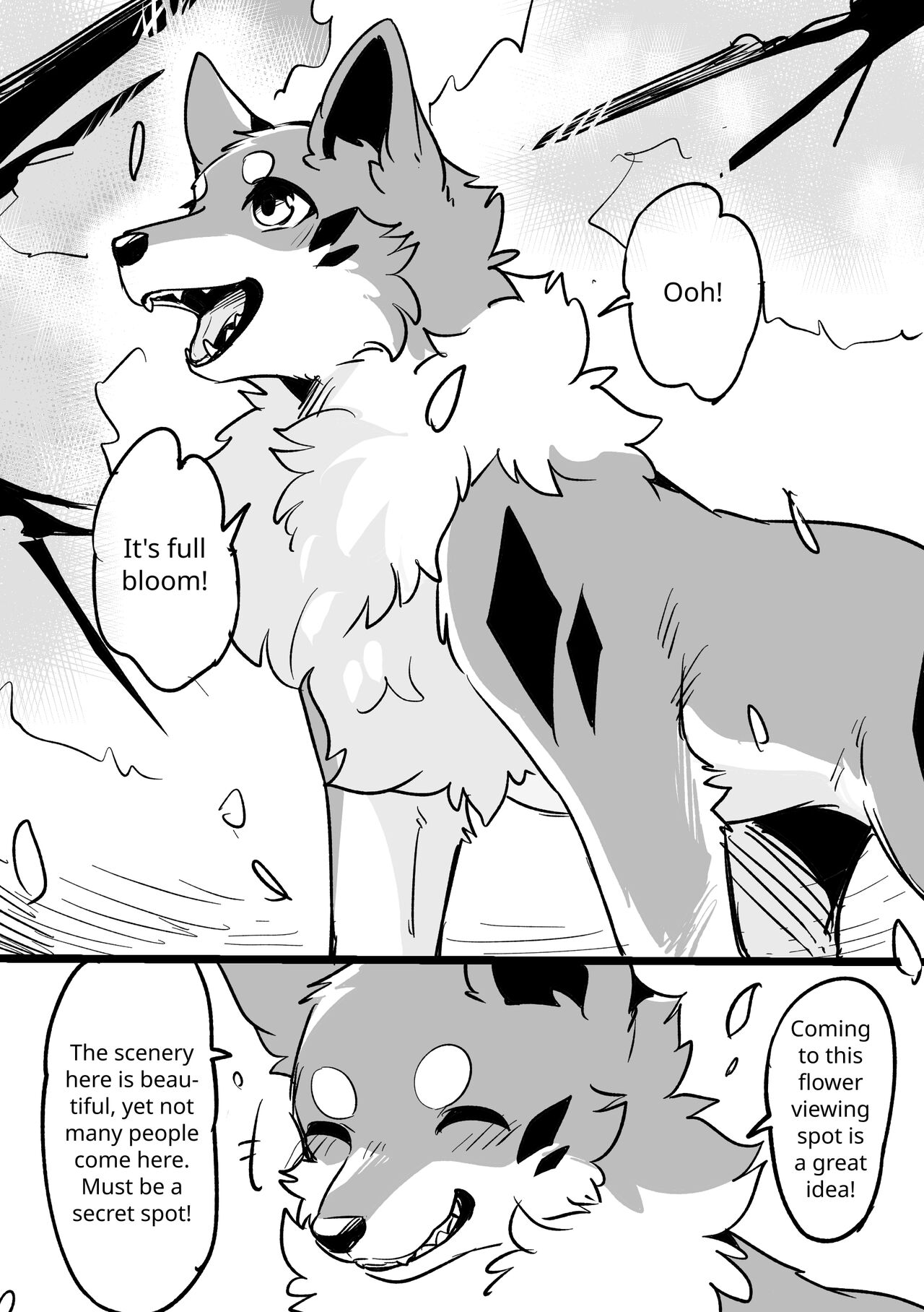 [Minaga Tsukune]Ohanami Anaba Spot | Secret Flower Viewing Spot[English] [Decensored] Page 1