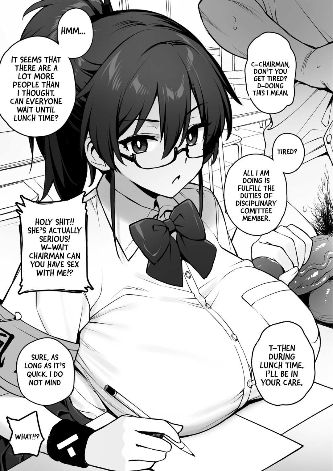 [TRY]Atarashii Fuuki Iinchou wa Mune ga Ookii to Iu Uwasa ga Aru | Rumor Has It That The New Chairman of Disciplinary Committee Has Huge Breasts.[English] [Decensored] [Ongoing] Page 8