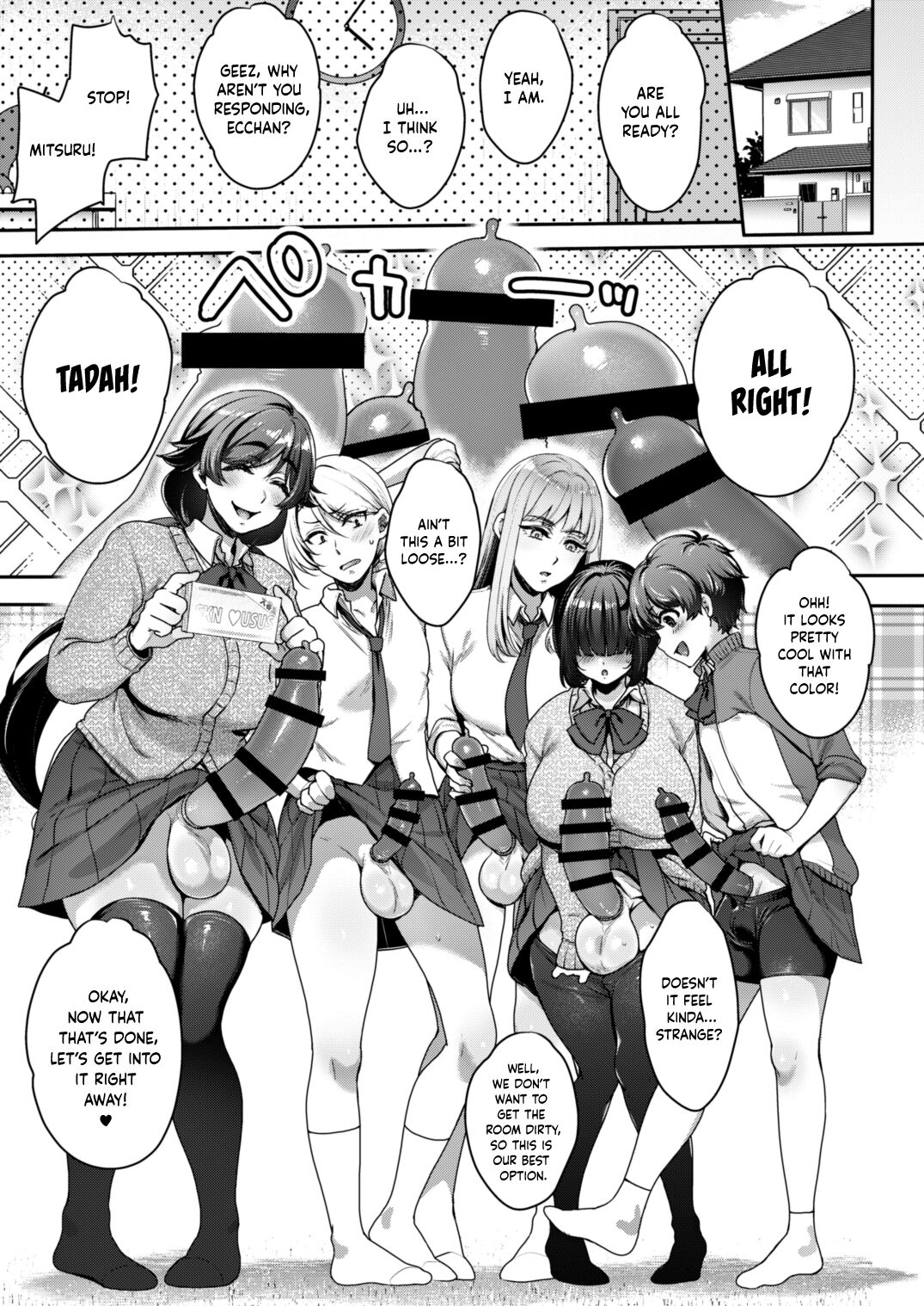 [NIGHT FUCKERS (Mitsugi)]Shiritsu Futanari Gakuen 2-nen F-gumi Nakayoshi Tomodachinpo | Private Futanari Class 2-F Best Friend Futaver[English] [WataTL] [Digital] Page 4