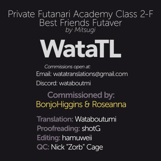 [NIGHT FUCKERS (Mitsugi)]Shiritsu Futanari Gakuen 2-nen F-gumi Nakayoshi Tomodachinpo | Private Futanari Class 2-F Best Friend Futaver[English] [WataTL] [Digital] Page 47