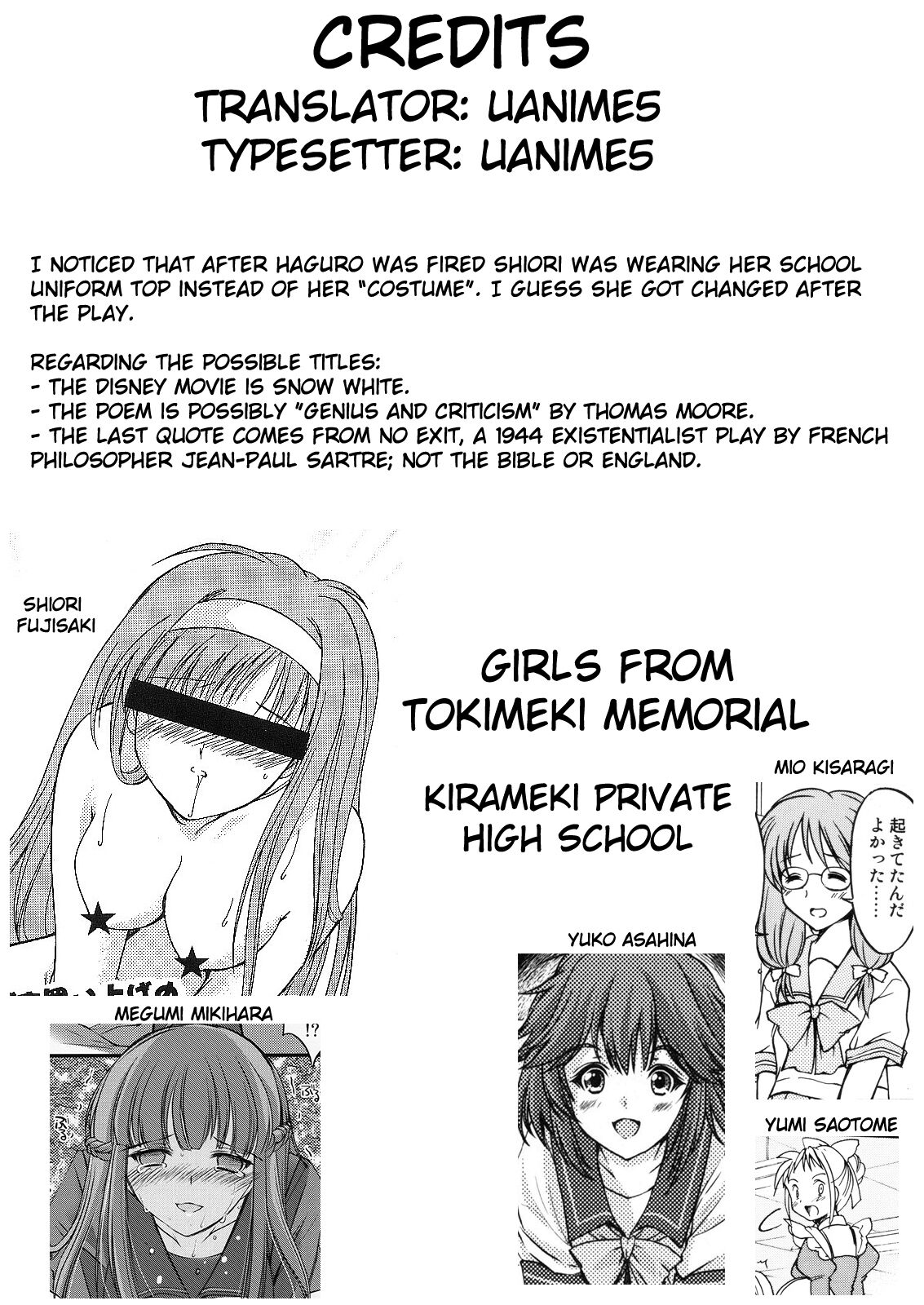(C74)[HIGH RISK REVOLUTION (Aizawa Hiroshi)]Shiori Volume - 15 - Deflowered at masquerade(Tokimeki Memorial) [English] [uanime5] Page 46