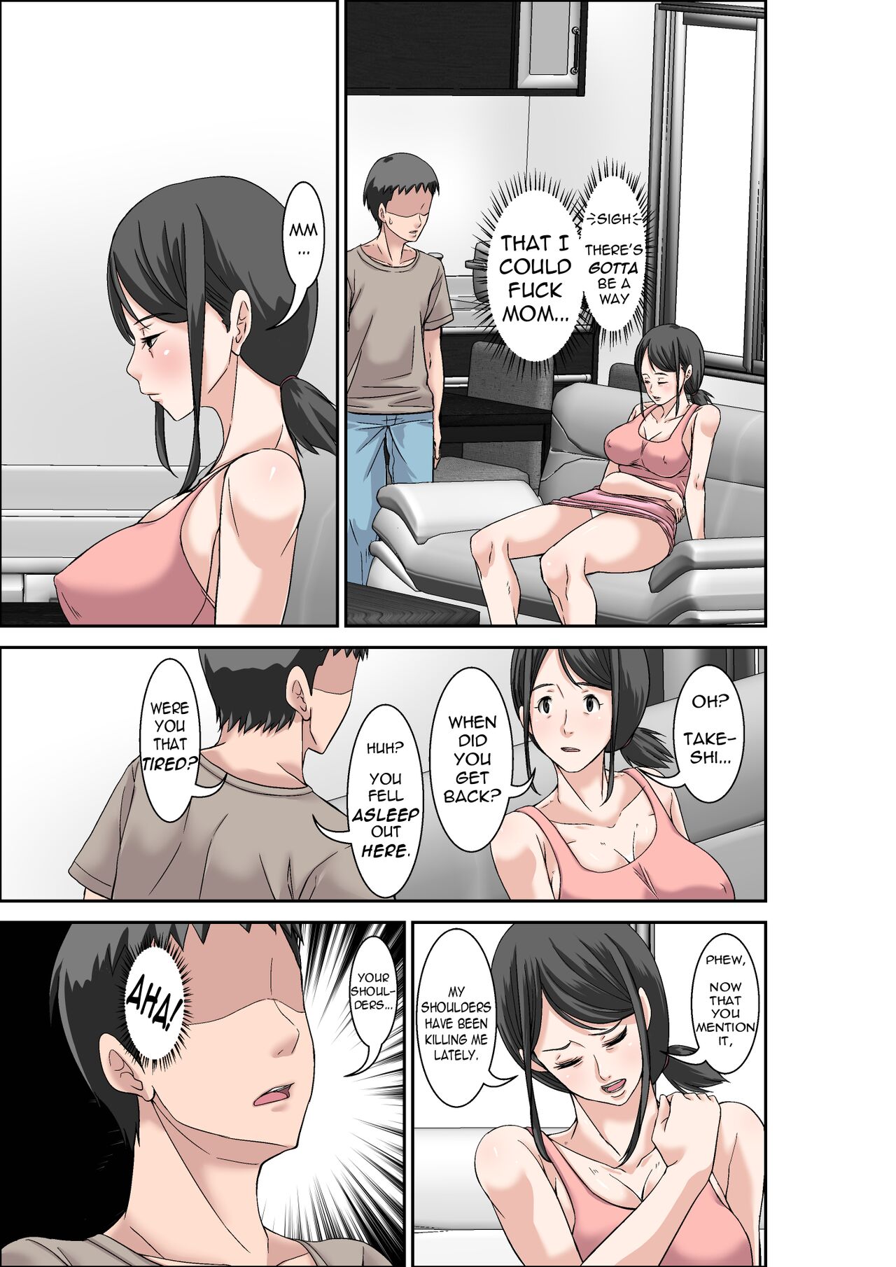 [Hoyoyodou]Musuko no Kyokon no Toriko ni Natte Shimatta Chou Binkan Taishitsu no Okaa-san | A Hypersensitive Mom Gets Addicted to Her Son's Big Cock[English] [incogna777] Page 9