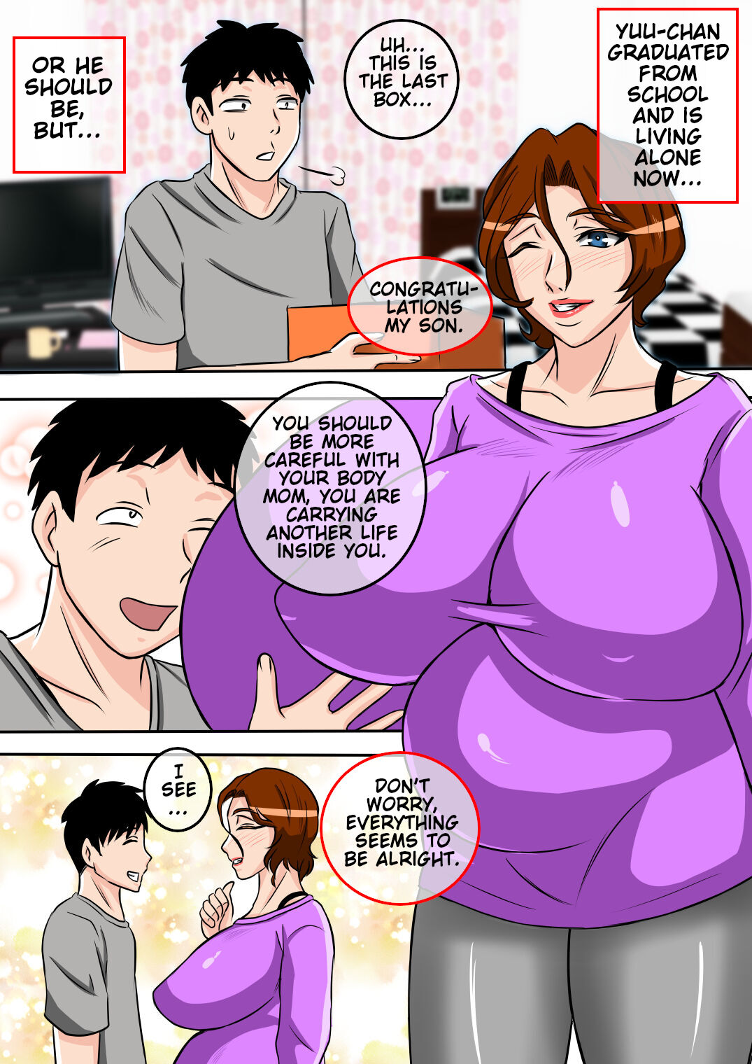 [Karakuri Korokke]Ofukuro no Seishidou o Uketemitara | What if My Mother Tried Giving Me Sex Lessons?[English] Page 38