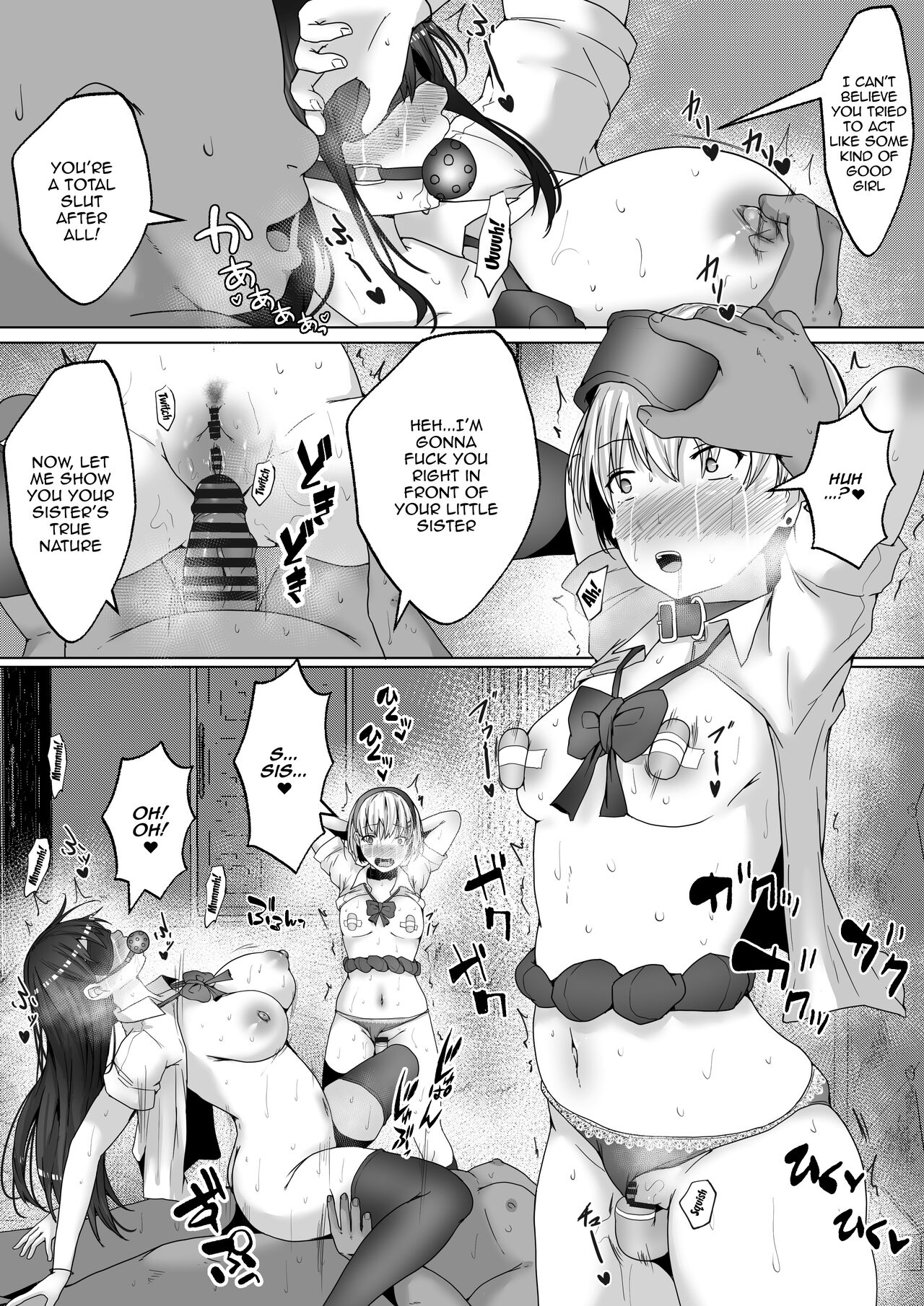 [Hakutoutei (rikazu)]Papakatsu Shimai. Kairakuzuke no Nakayoshi Shimaidon. | Sugar Baby Sisters. Getting Along and Drowning in Pleasure Fucking Two Sisters at the Same Time[English] {Doujins.com} Page 29