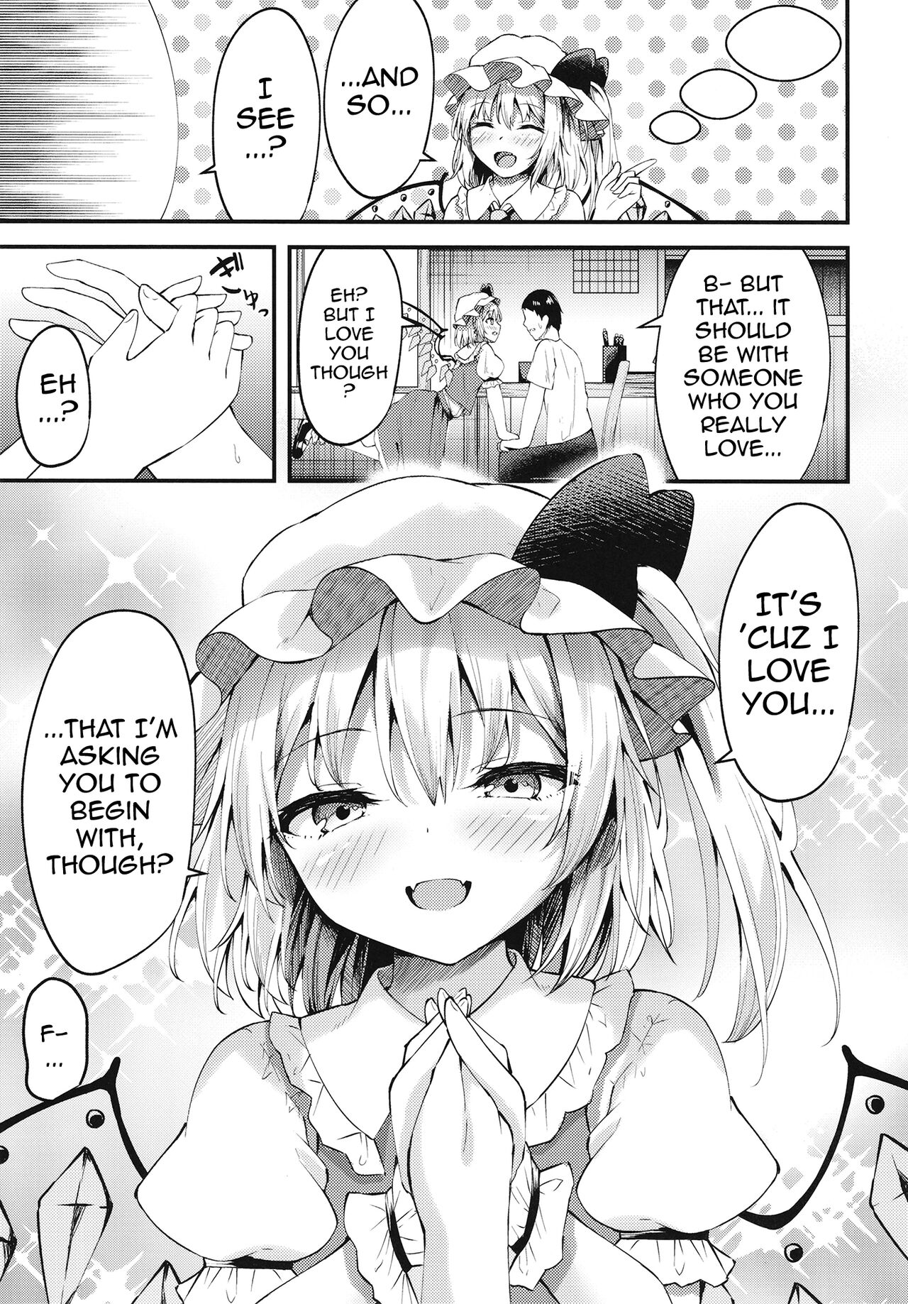 [Tsukuten (Madoka Tsukumo)]Sakusei Little Flan-chan | Little Flan-chan Semen Wringing(Touhou Project) [English] {Doujins.com} [Digital] Page 5