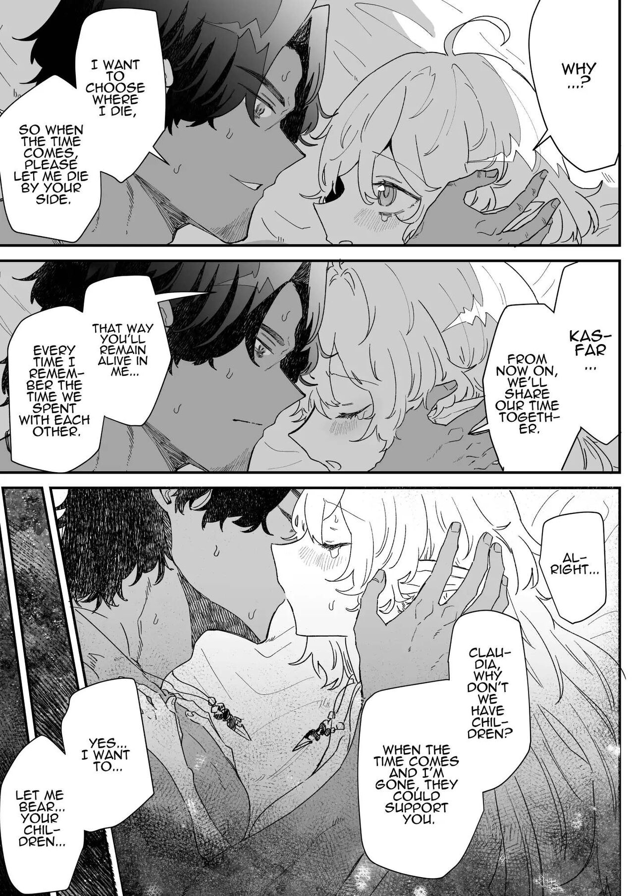 [Nayuta no Hakobune (Shishikura Sendou)]Issennen no Ai o Shinjite | In Belief of a Thousand Year Long Love[English] Page 134