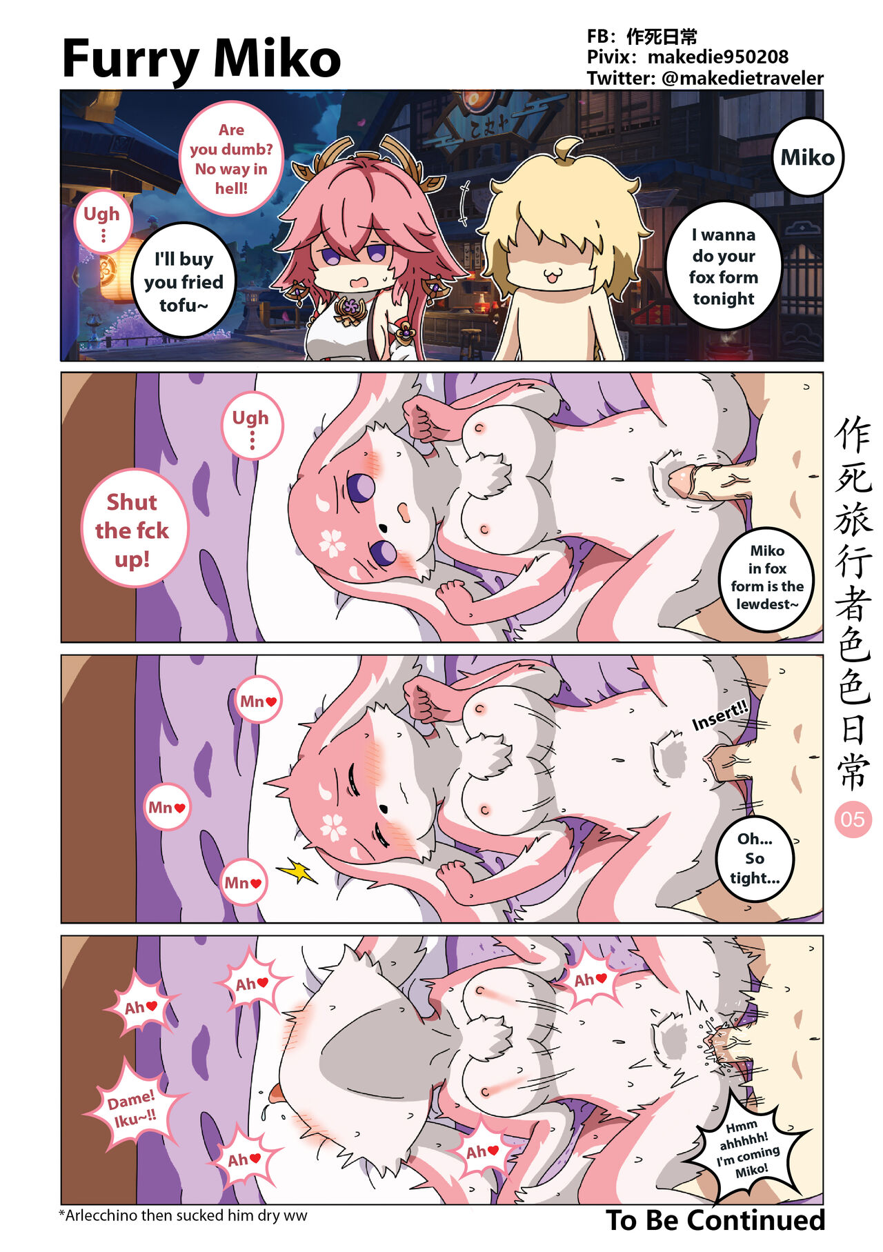 [作死日常]作死旅行者色色日常篇 I(原神) [英語] [無修正] [進行中] Page 6
