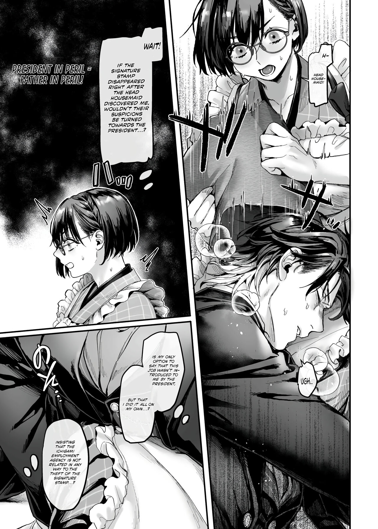 [Yolki Palki (Rororogi Mogera)]Sennyuu! Gakeppuchi Spy no Shakkinhensai RTA ~Josou Maid to Oni Joushi~ | Infiltrate! Debt Repayment RTA of a Spy on the Brink ~The Crossdressing Maid and the Oni Boss~[English] [Omega Scans] [Incomplete] Page 54