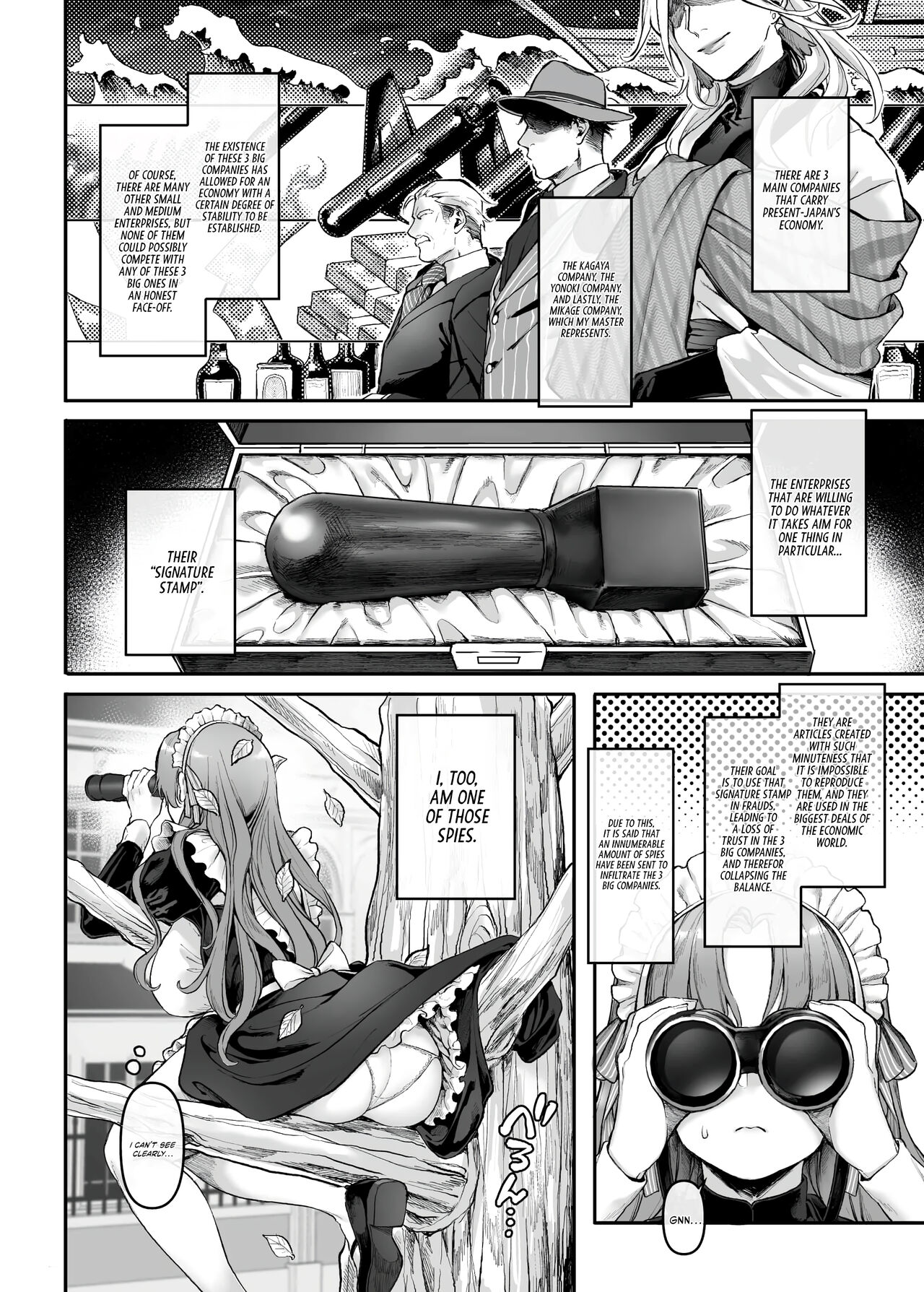 [Yolki Palki (Rororogi Mogera)]Sennyuu! Gakeppuchi Spy no Shakkinhensai RTA ~Josou Maid to Oni Joushi~ | Infiltrate! Debt Repayment RTA of a Spy on the Brink ~The Crossdressing Maid and the Oni Boss~[English] [Omega Scans] [Incomplete] Page 9