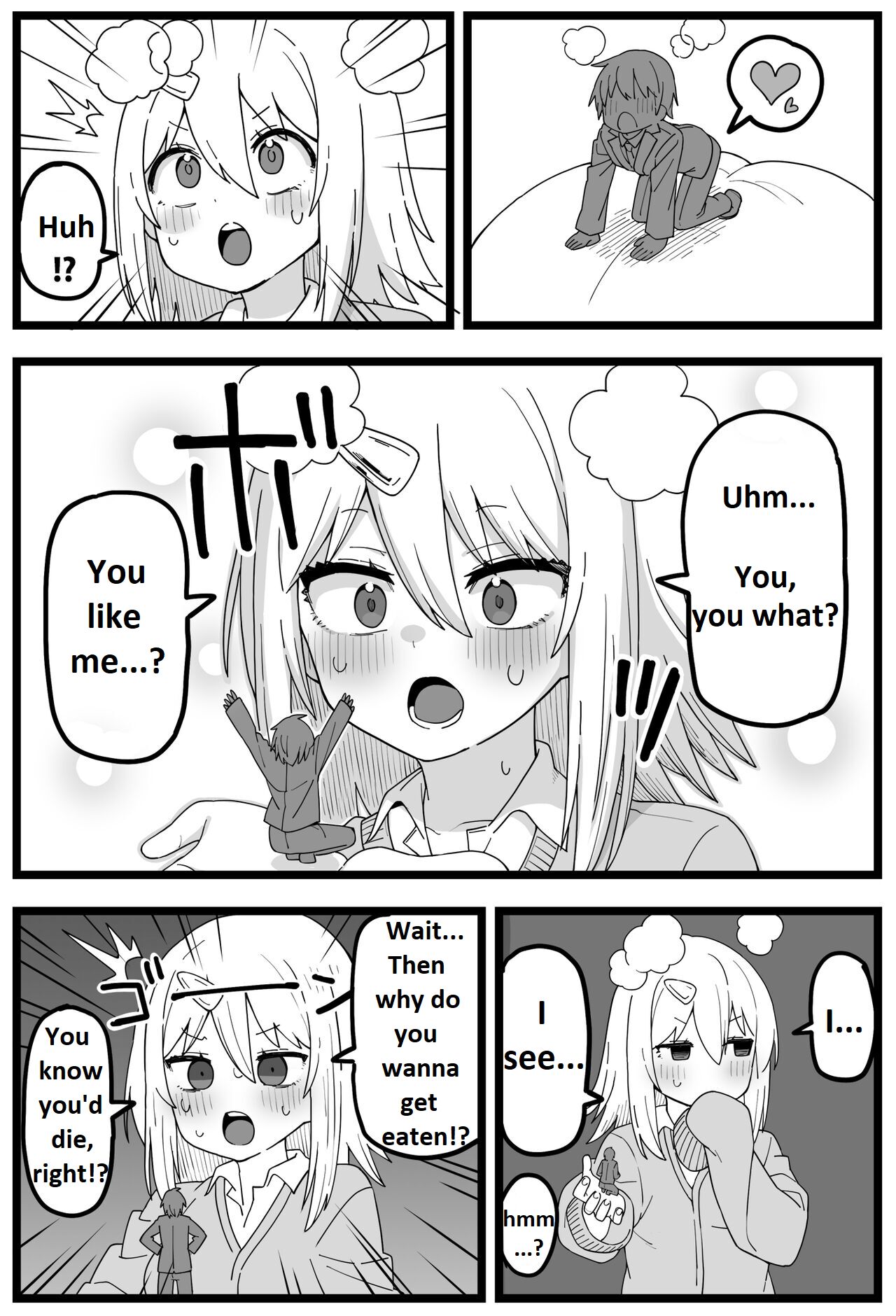 [Shiheki]Doushitemo Onnanoko ni Taberaretai Manga | Manga - He really wants to be eaten by a girl[English] Page 4
