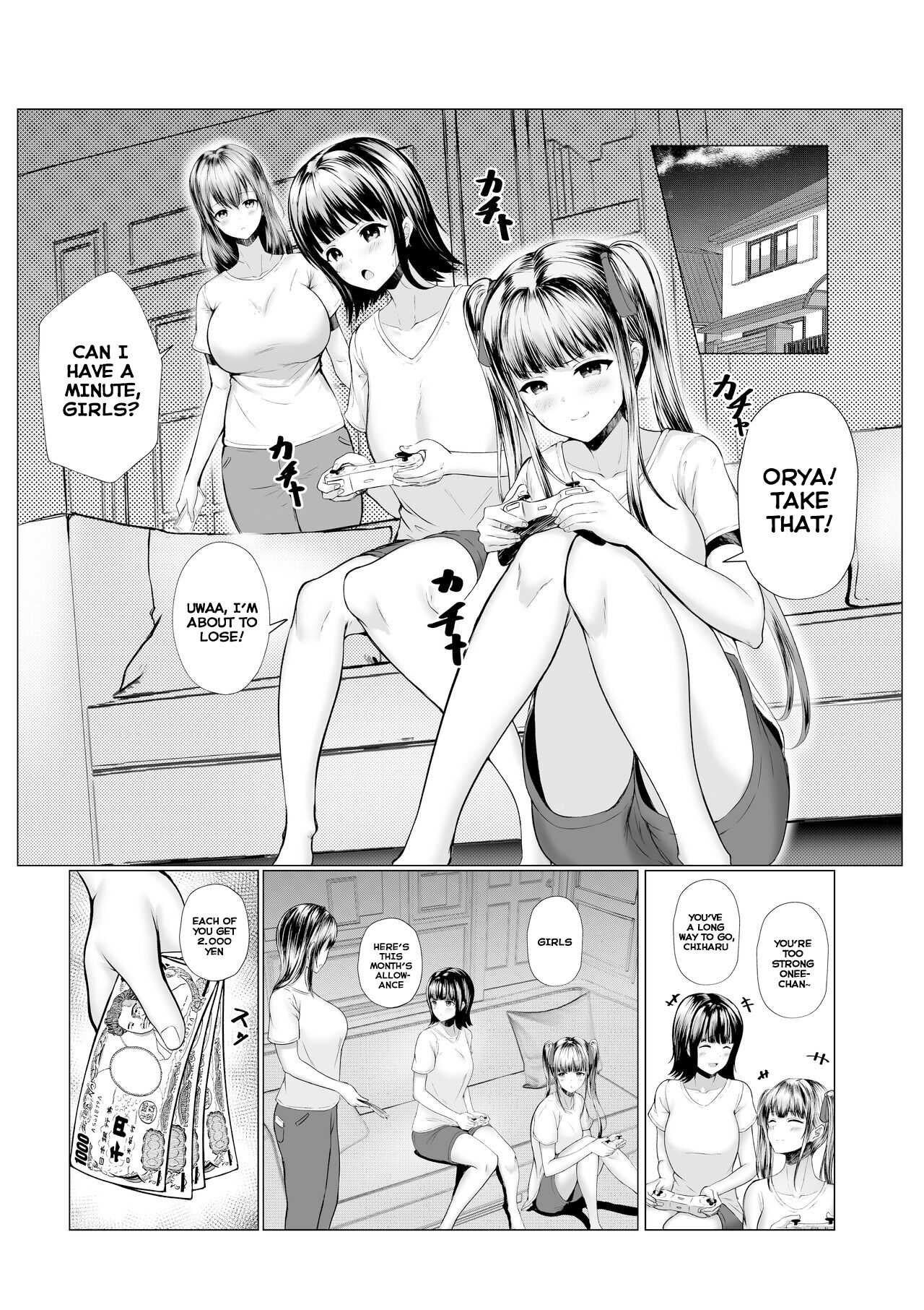 [Nekomimi to Kuro Mask (cielo)]Watashitachi Meimon Onna Gakuen-sei wa Shimai de Papakatsu Shitemasu[English] [SquigglesJP] Page 3