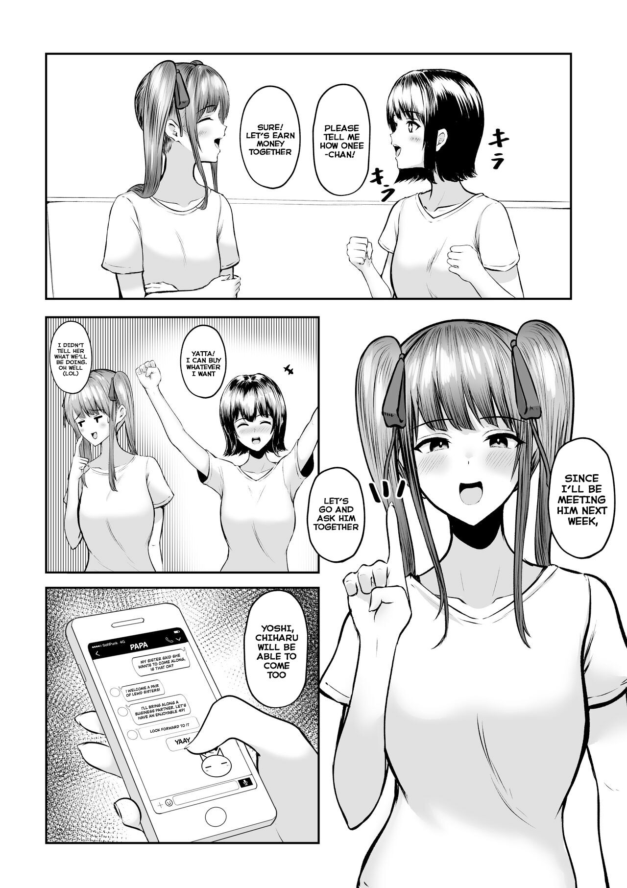 [Nekomimi to Kuro Mask (cielo)]Watashitachi Meimon Onna Gakuen-sei wa Shimai de Papakatsu Shitemasu[English] [SquigglesJP] Page 34