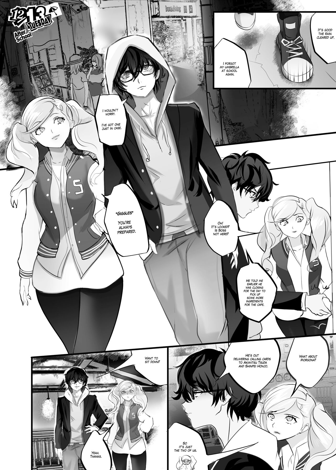 [Nekone, RaitoninguUsagi]Lovers night in(Persona 5) [English] [Decensored] Page 3