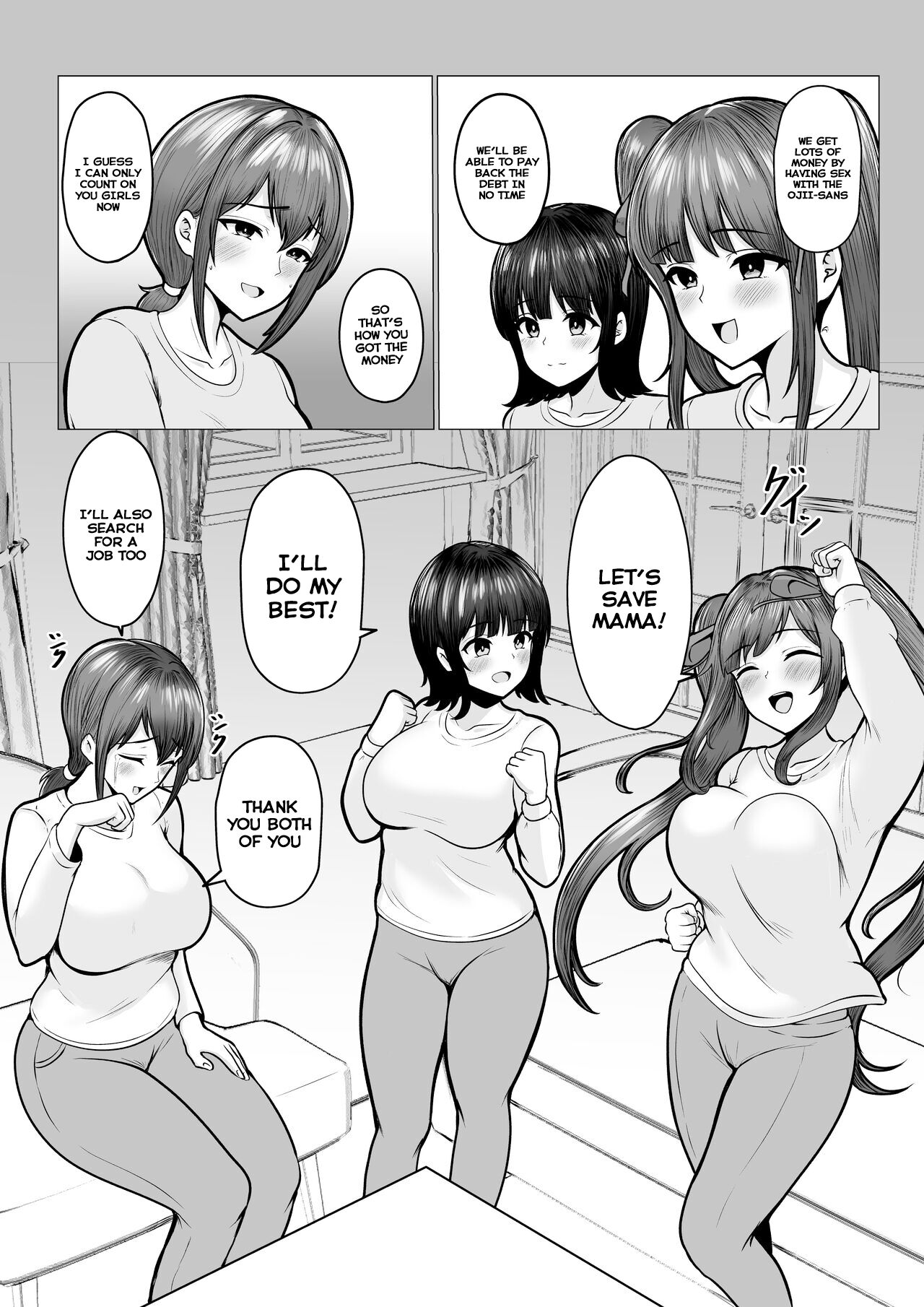 [Nekomimi to Kuro Mask (cielo)]Watashi-tachi JK Shimai wa Mama to Issho ni Papakatsu Shitemasu[English] [SquigglesJP] Page 21