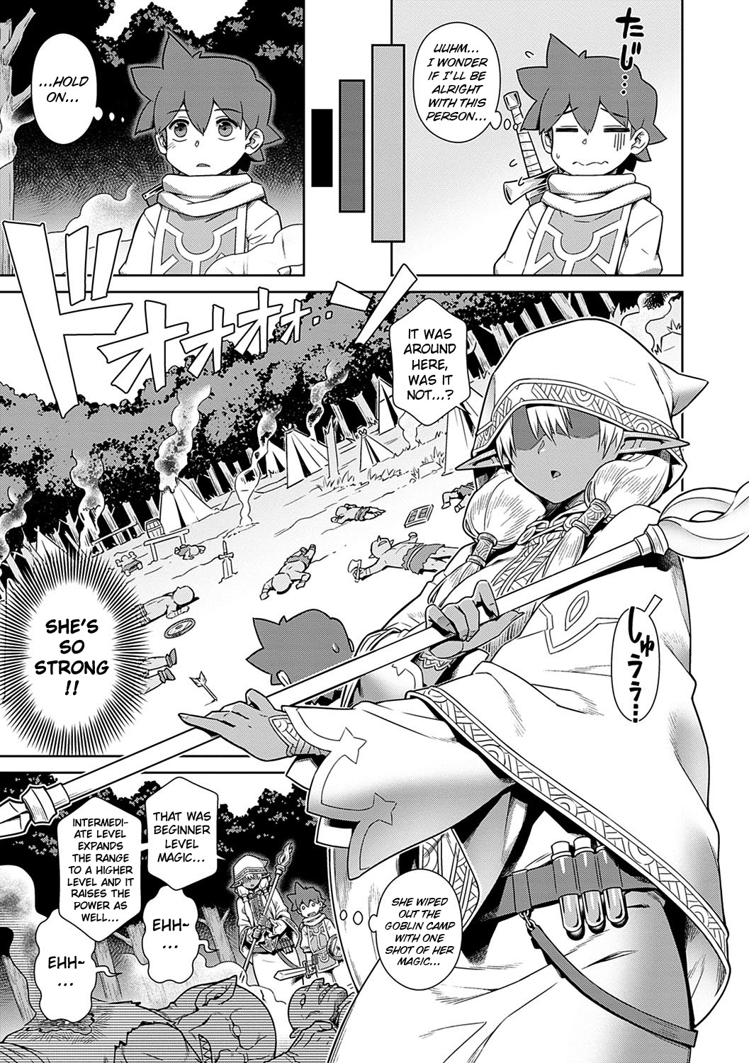 [Kousuke]Haburare Kasshoku Elf to Party Kundemita | I Tried Forming a Party With a Dark Elf(COMIC Anthurium 2021-03) [English] [Digital] Page 3