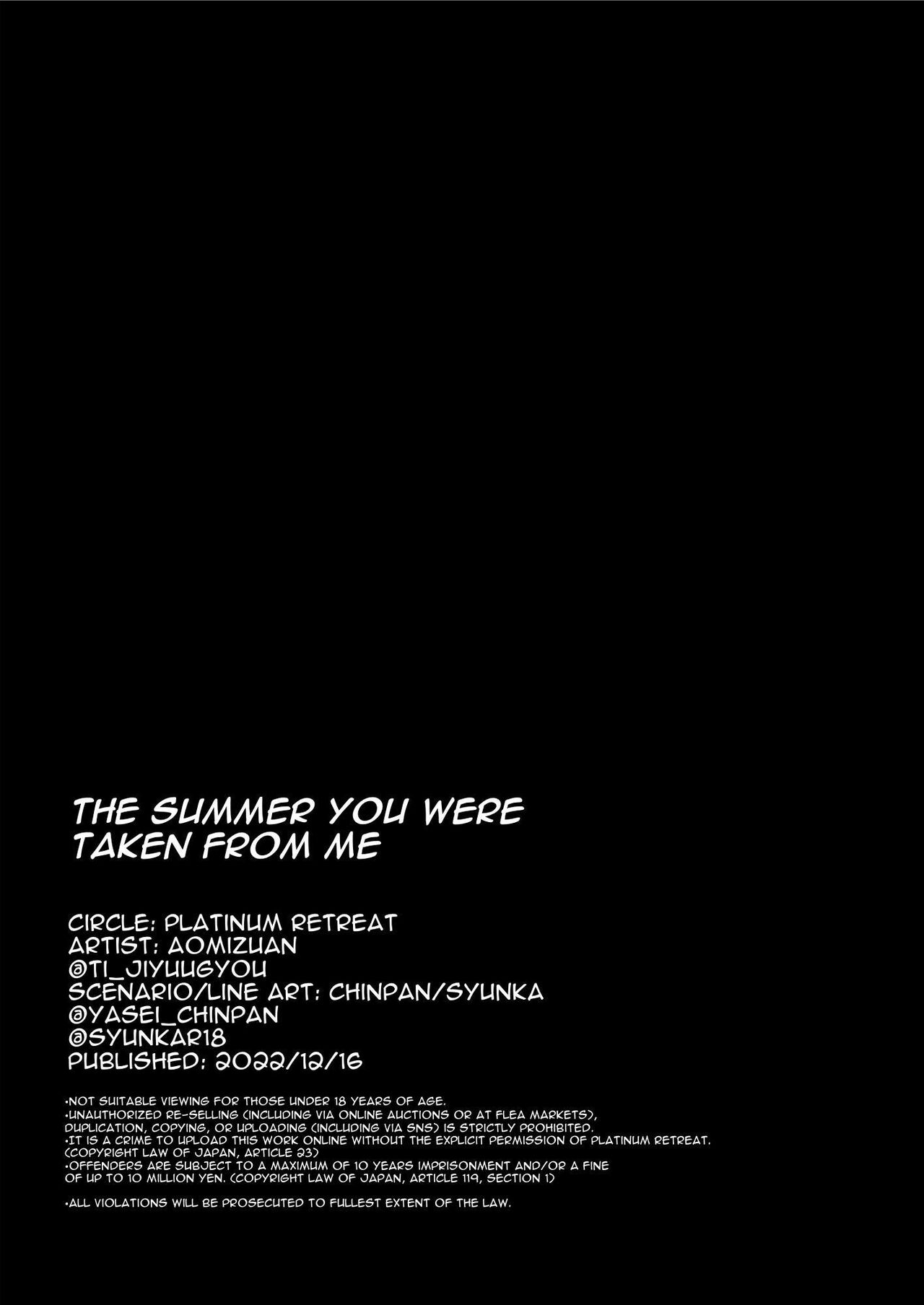 [Shiroganean (Chinpan)]Kimi ga Torareta Natsu | That Summer You Were Taken[English] [Darg777 Translations] [Digital] Page 79