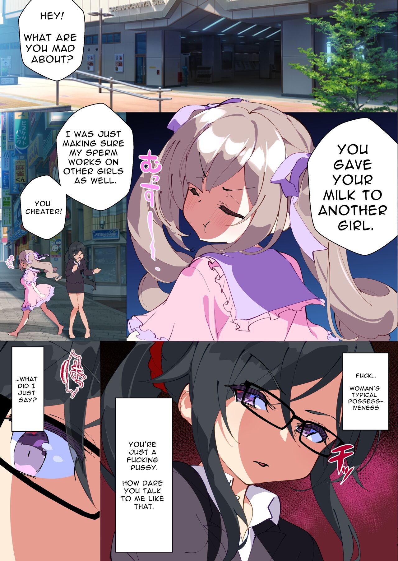 [A-WALKs (Fujishima Sei1go)]Otokogirai o Kojiraseta Onna ni Chinko Hayashite Mita Kekka | I Grew Some Dicks on those Man-hating Girls[English] [Solid Rose] Page 40