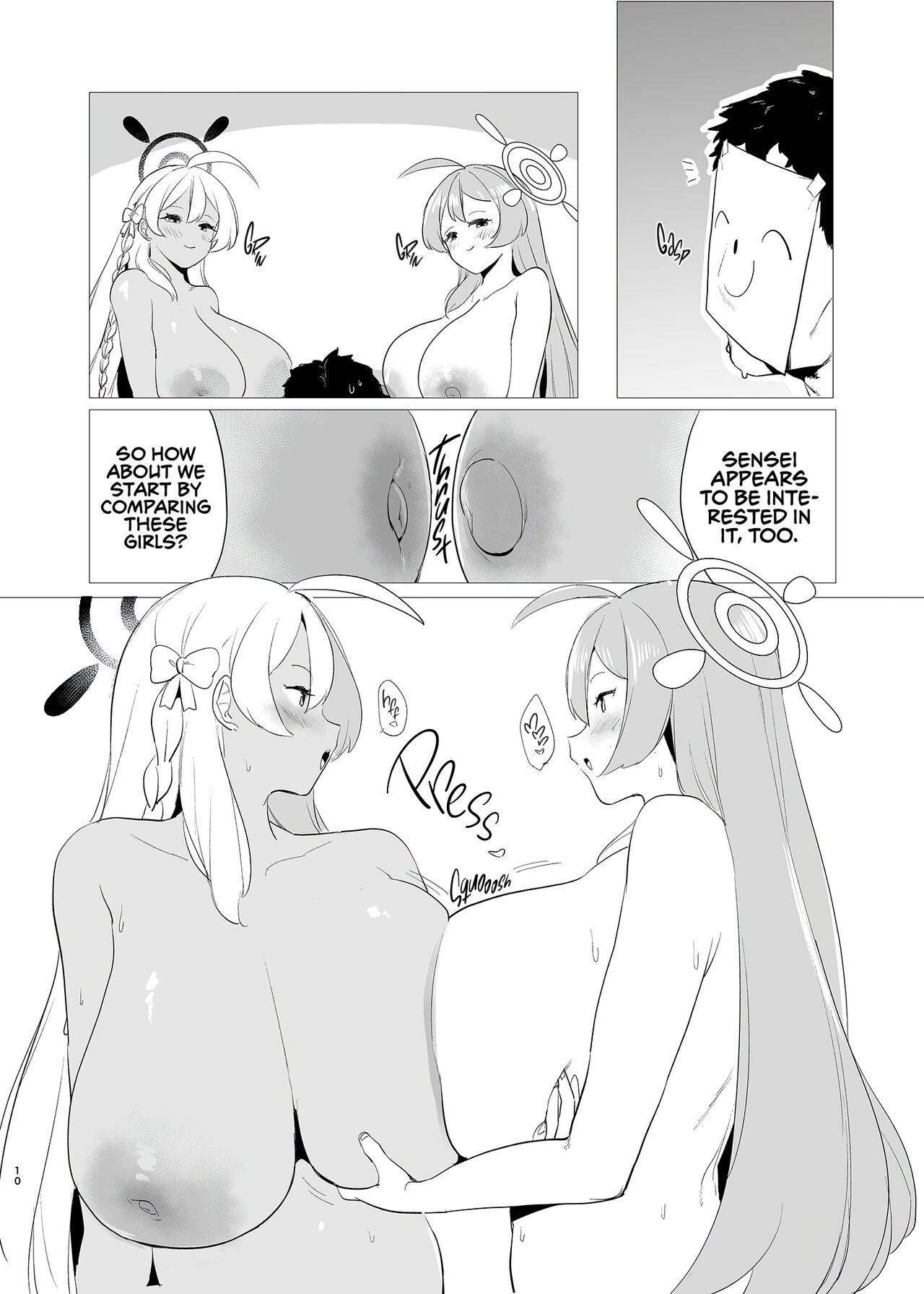 [Rugarer-House (Ruga Ossan)]Kivotos Bitch Competition Urawa Hanako VS Urawa Hanako | Kivotos Mesu Kurabe Urawa Hanako VS Urawa Hanako(Blue Archive) [Digital] [English] [Omega Scans] Page 10
