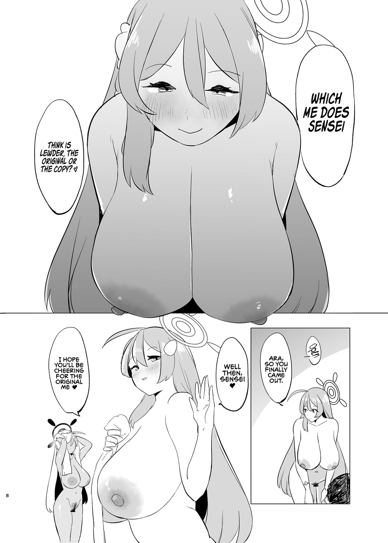 [Rugarer-House (Ruga Ossan)]Kivotos Bitch Competition Urawa Hanako VS Urawa Hanako | Kivotos Mesu Kurabe Urawa Hanako VS Urawa Hanako(Blue Archive) [Digital] [English] [Omega Scans] Page 8