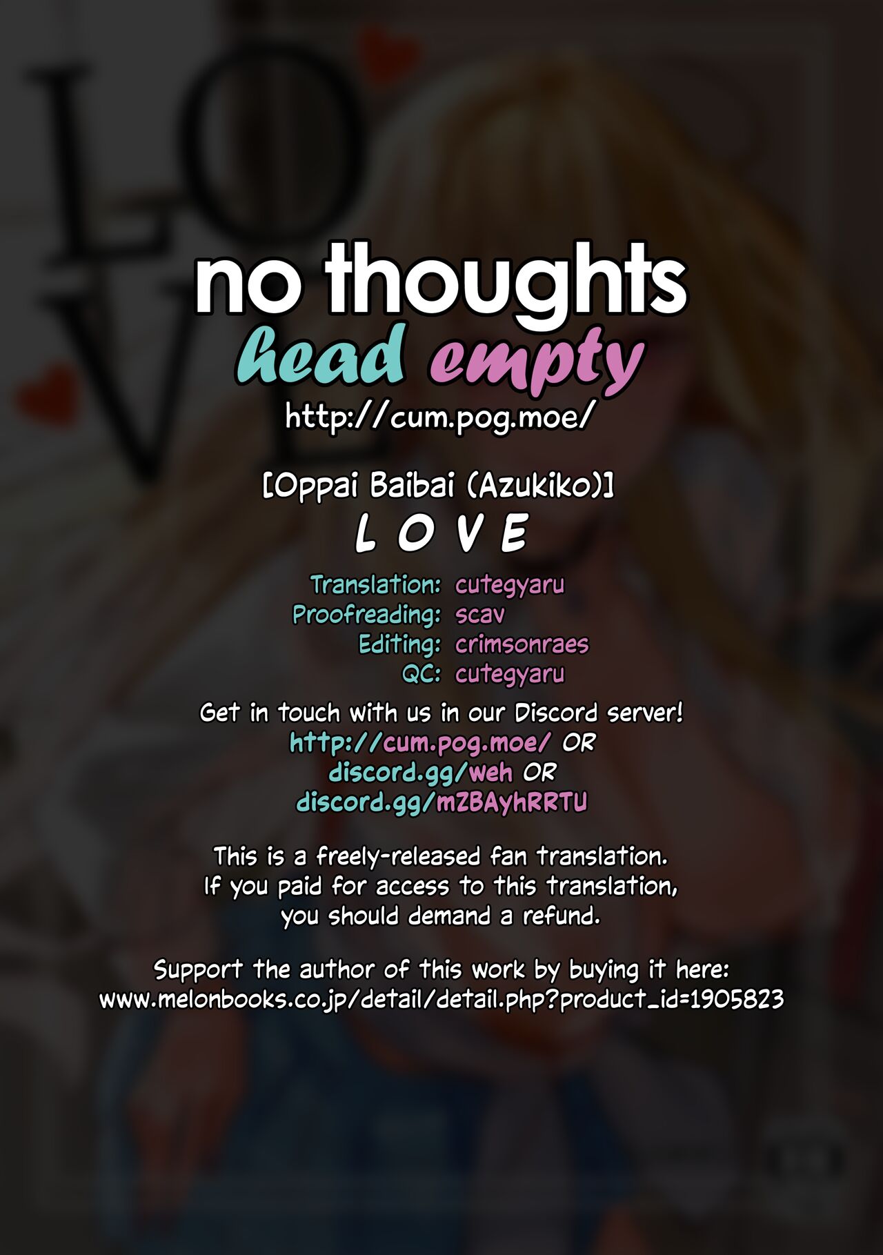 (COMIC1☆22) [Oppai Baibai (Azukiko)]Koi | Love(Sono Bisque Doll wa Koi o Suru) [English] [head empty] Page 39