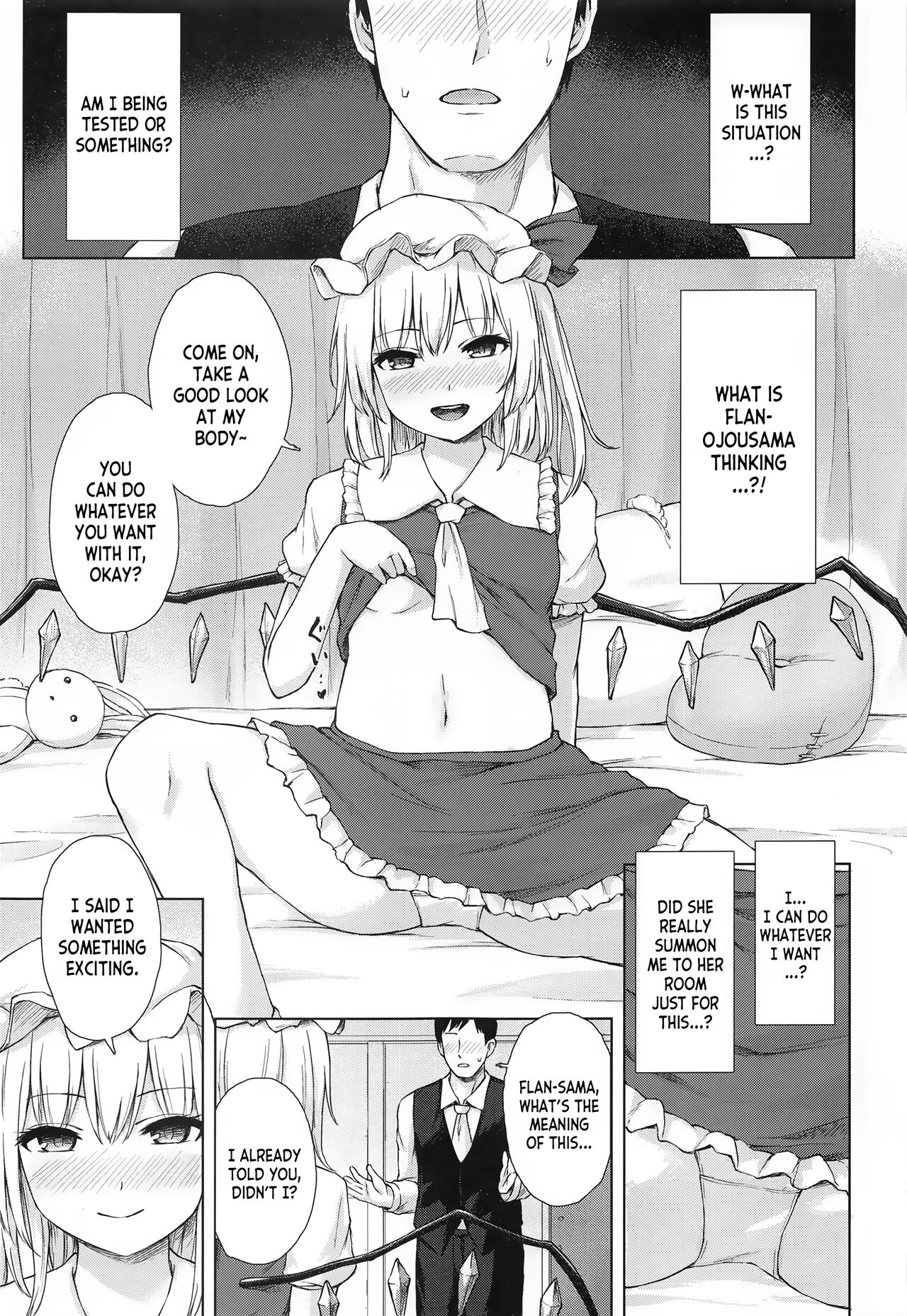 (Reitaisai 20) [Tekomenchi (Techi)]Namaiki Flan-chan no Seitai(Touhou Project) [English] [desudesu] Page 2