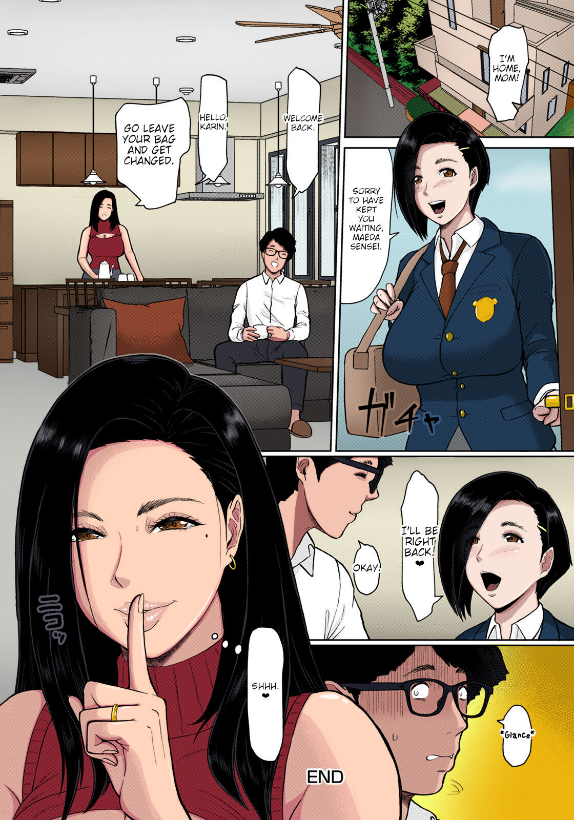 [ICE]Musume no Inu Ma ni Tsumamigui | Fucking the wife while her daughter is not at home(ANGEL Club 2021-06) [English] [joobuspaida] [Colorized]  [Digital] Page 20