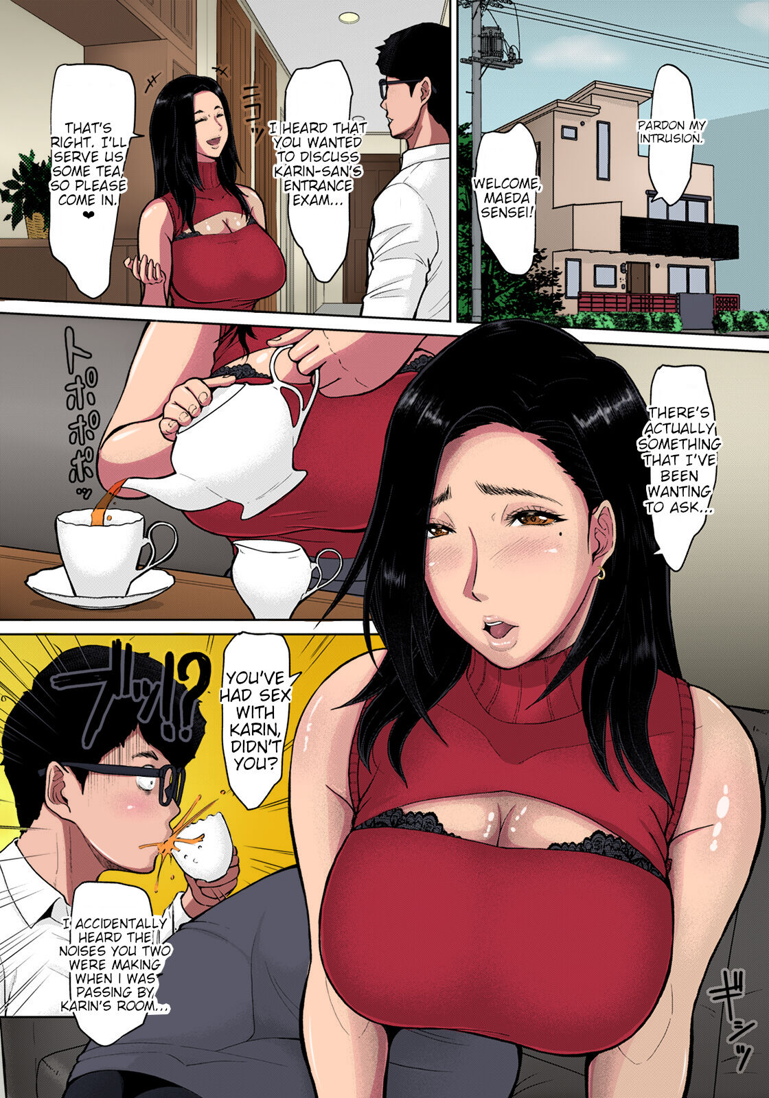 [ICE]Musume no Inu Ma ni Tsumamigui | Fucking the wife while her daughter is not at home(ANGEL Club 2021-06) [English] [joobuspaida] [Colorized]  [Digital] Page 5