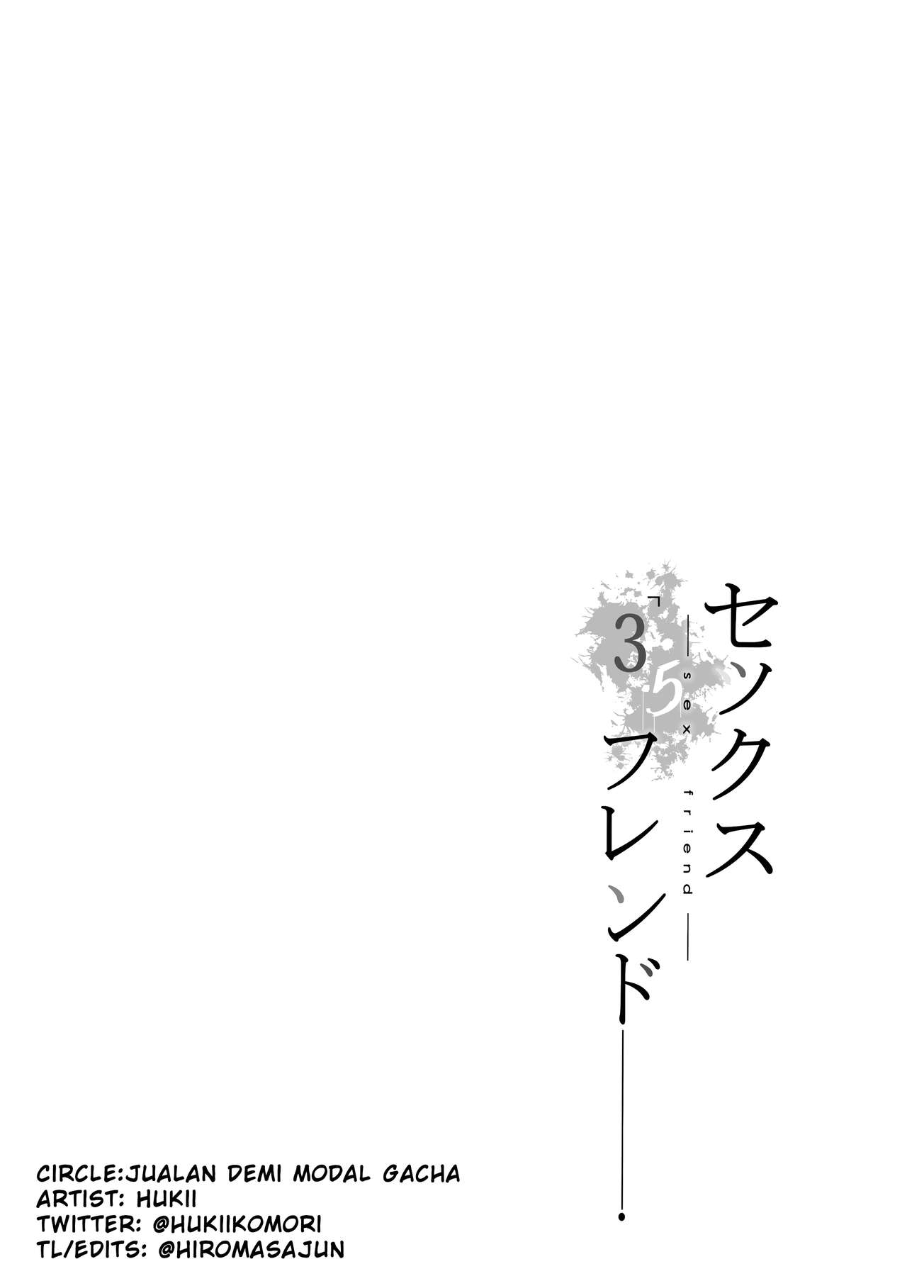 (COMIFURO/COMIVURO) [Jualan Demi Modal Gacha (Hukii)]Sex Friend 3.5[English] [hiromasajun] Page 41