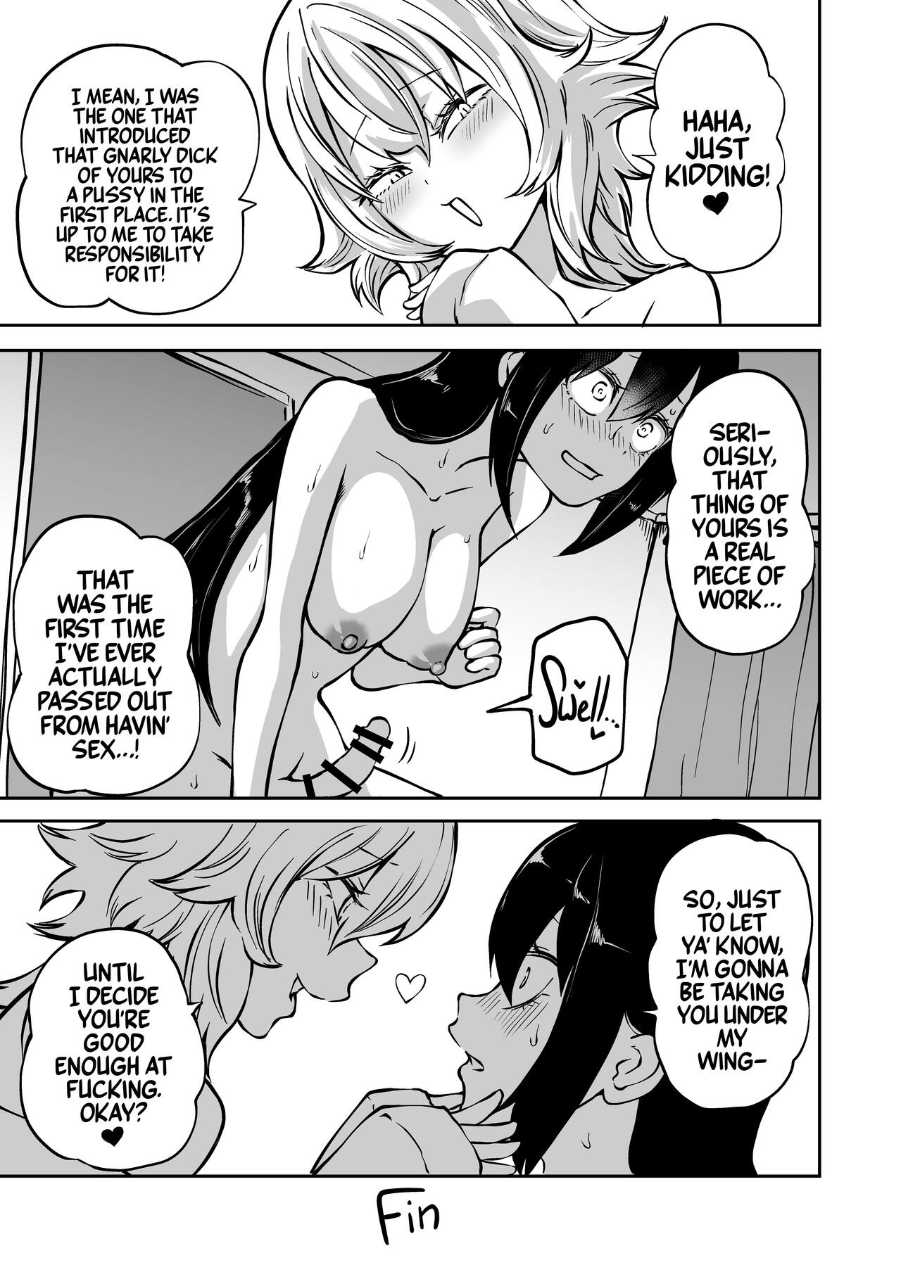 [Mikenekohanten (Sakamoto KAFKA)]Doutei Futanari Senpai Bitch Kouhai no Amaama Fudeoroshi | Virgin Futanari Gets Cherry Popped by Her Slutty Junior[English] [Mr_Person Translation] [Digital] Page 39