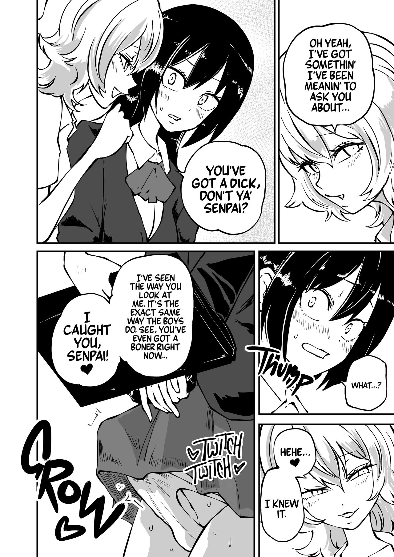 [Mikenekohanten (Sakamoto KAFKA)]Doutei Futanari Senpai Bitch Kouhai no Amaama Fudeoroshi | Virgin Futanari Gets Cherry Popped by Her Slutty Junior[English] [Mr_Person Translation] [Digital] Page 4