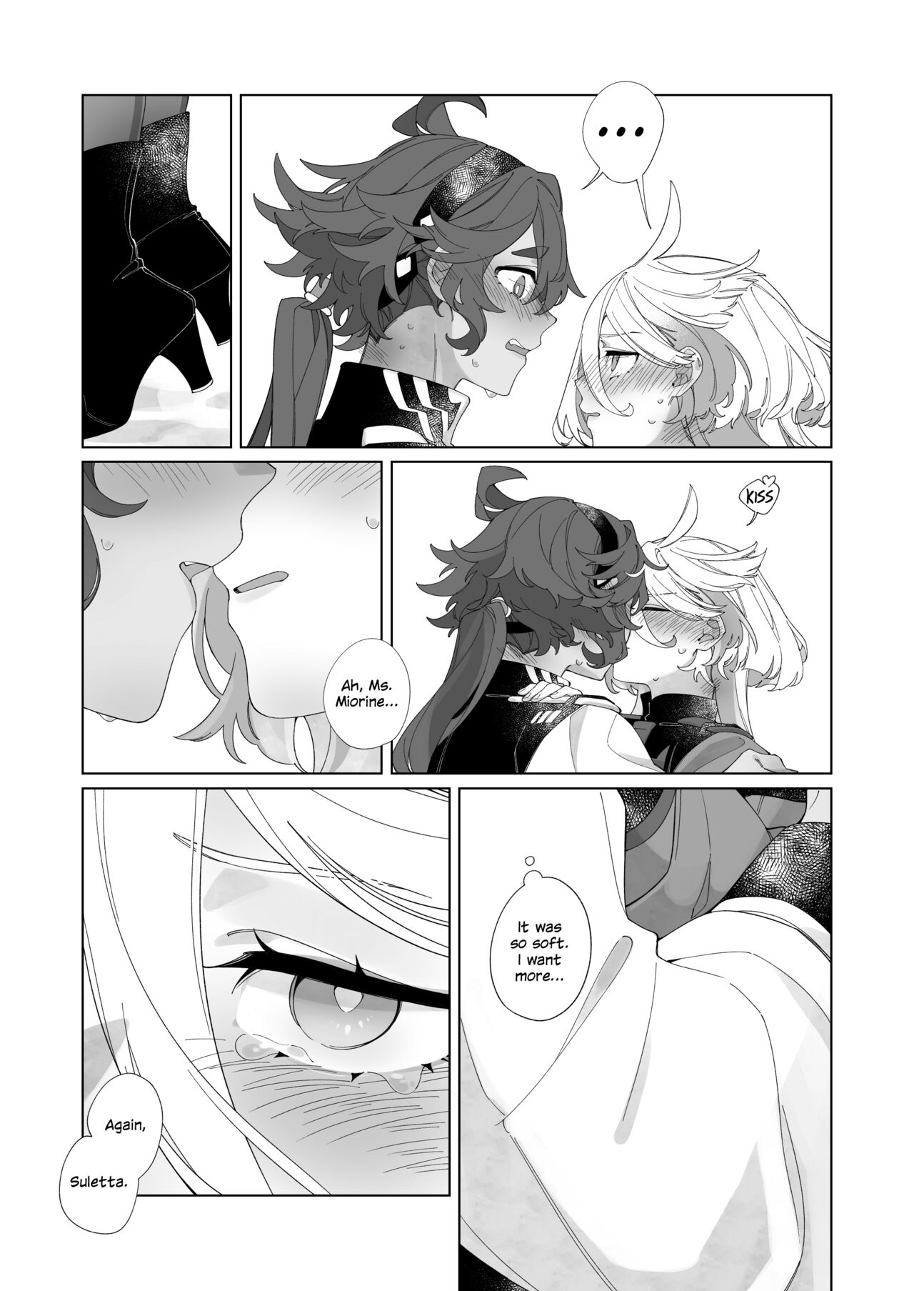[Chunyujingshitian (ZhuoTian)]Kiss no Ato Nani ga Shitai? | After Kissing, What Else Do You Want to Do?(Mobile Suit Gundam: The Witch from Mercury) [English] Page 6
