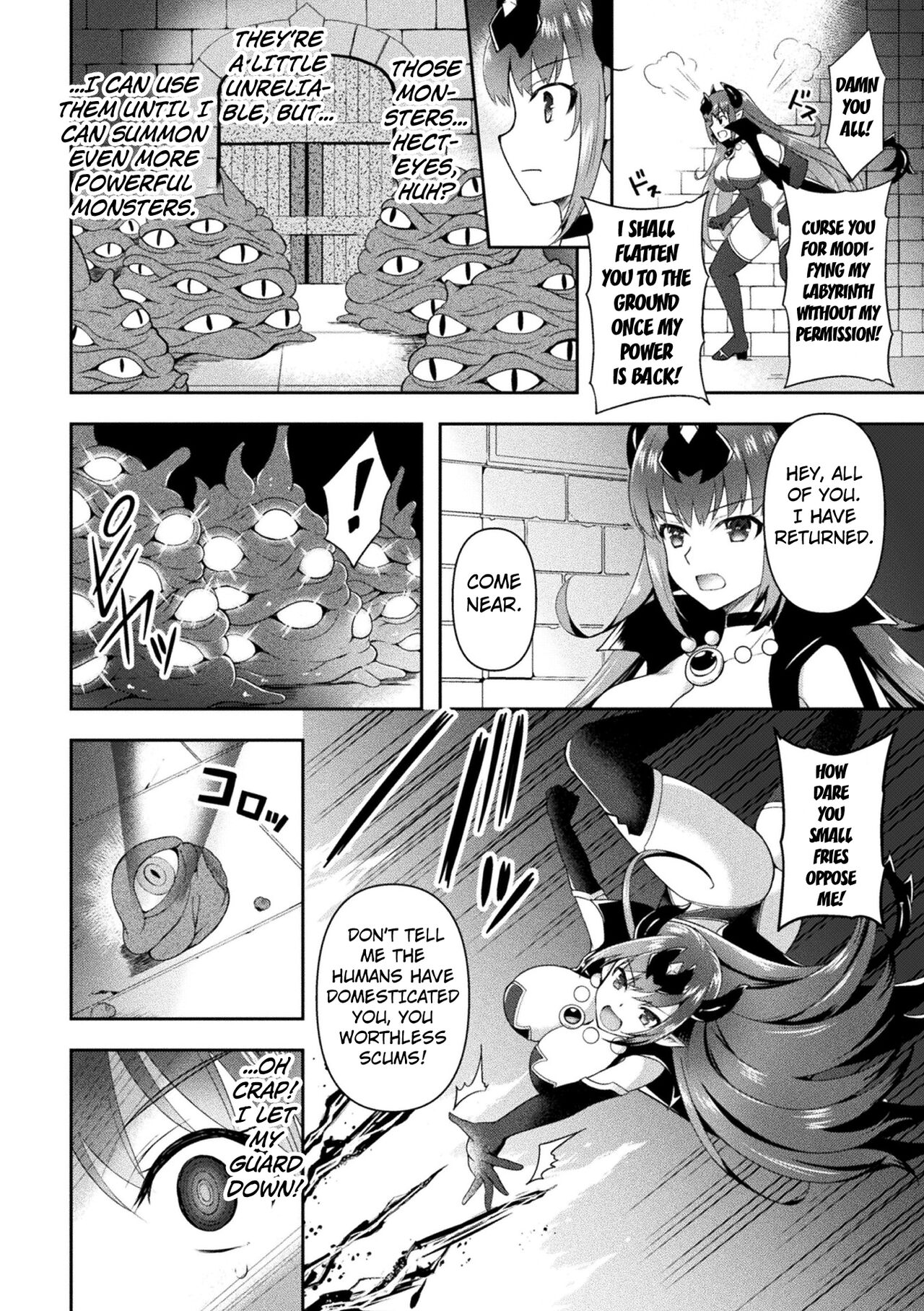 [Tenro Aya]Kangyaku Meikyuu ~Tsuyotsuyo Maou-sama ga Mesu Ochi Trap de GAMEOVER~(2D Comic Magazine Zecchou Kairaku ga Tomaranai Ero-Trap Dungeon Vol. 4) [English] [Kuraudo] [Digital] Page 8