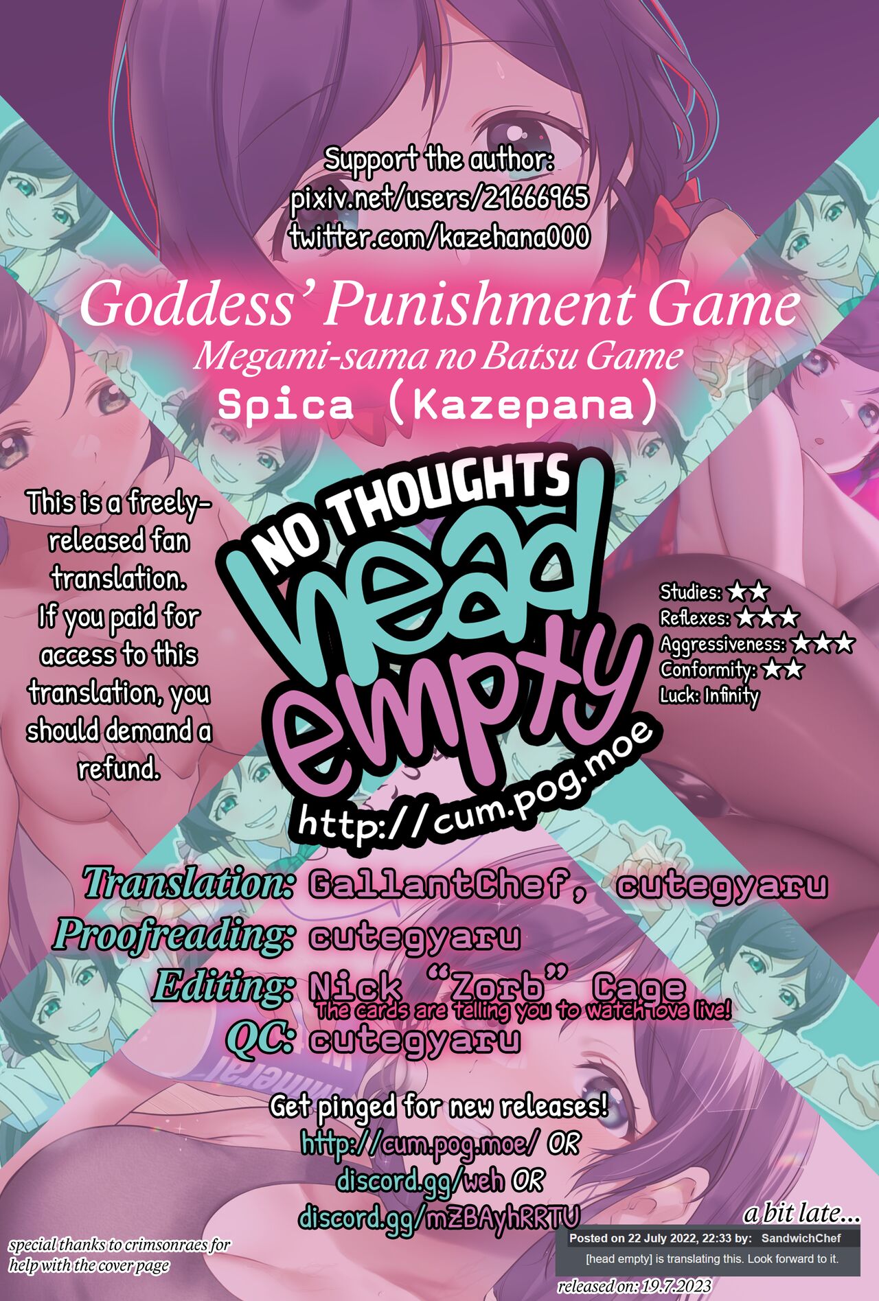 (Bokura no Love Live! 27) [Spica (Kazepana)]Megami-sama no Batsu Game | Goddess’ Punishment Game(Love Live!) [English] [head empty] Page 28
