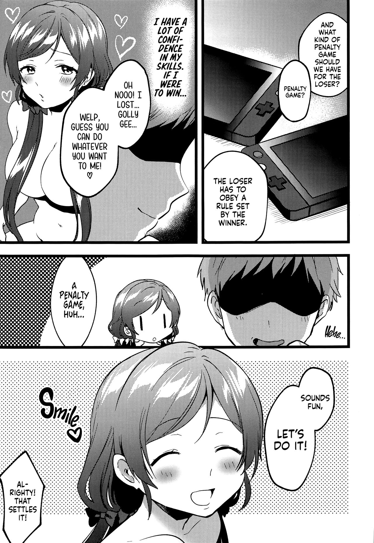 (Bokura no Love Live! 27) [Spica (Kazepana)]Megami-sama no Batsu Game | Goddess’ Punishment Game(Love Live!) [English] [head empty] Page 4