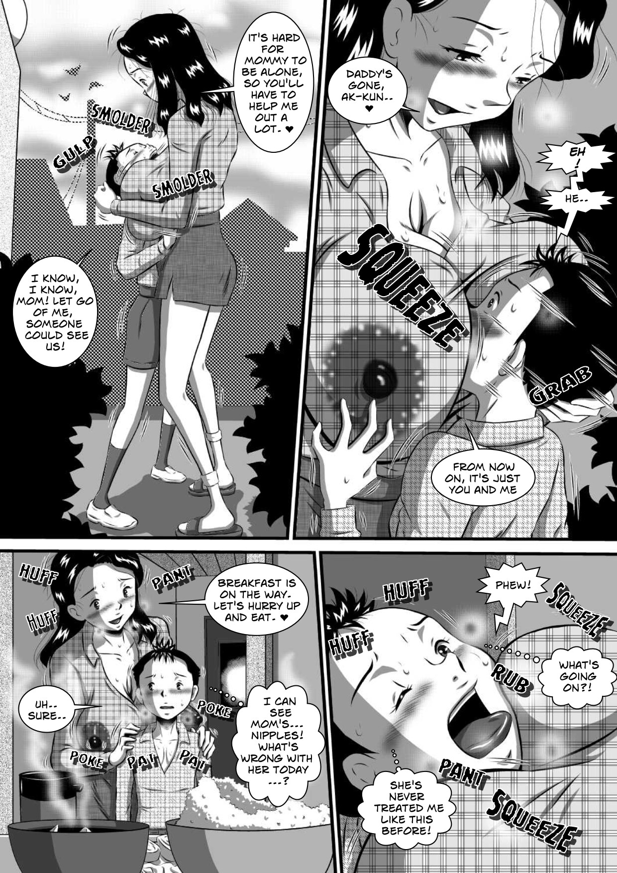 [Milkdou Shoukai (Milk Koubou)]Mama no Karada wa Boku no Mono! Papa ni Kakurete Sex Zanmai! | Mom's Body Is Mine - Mother And Son Incest Sex Behind Dad's Back[English] Page 3