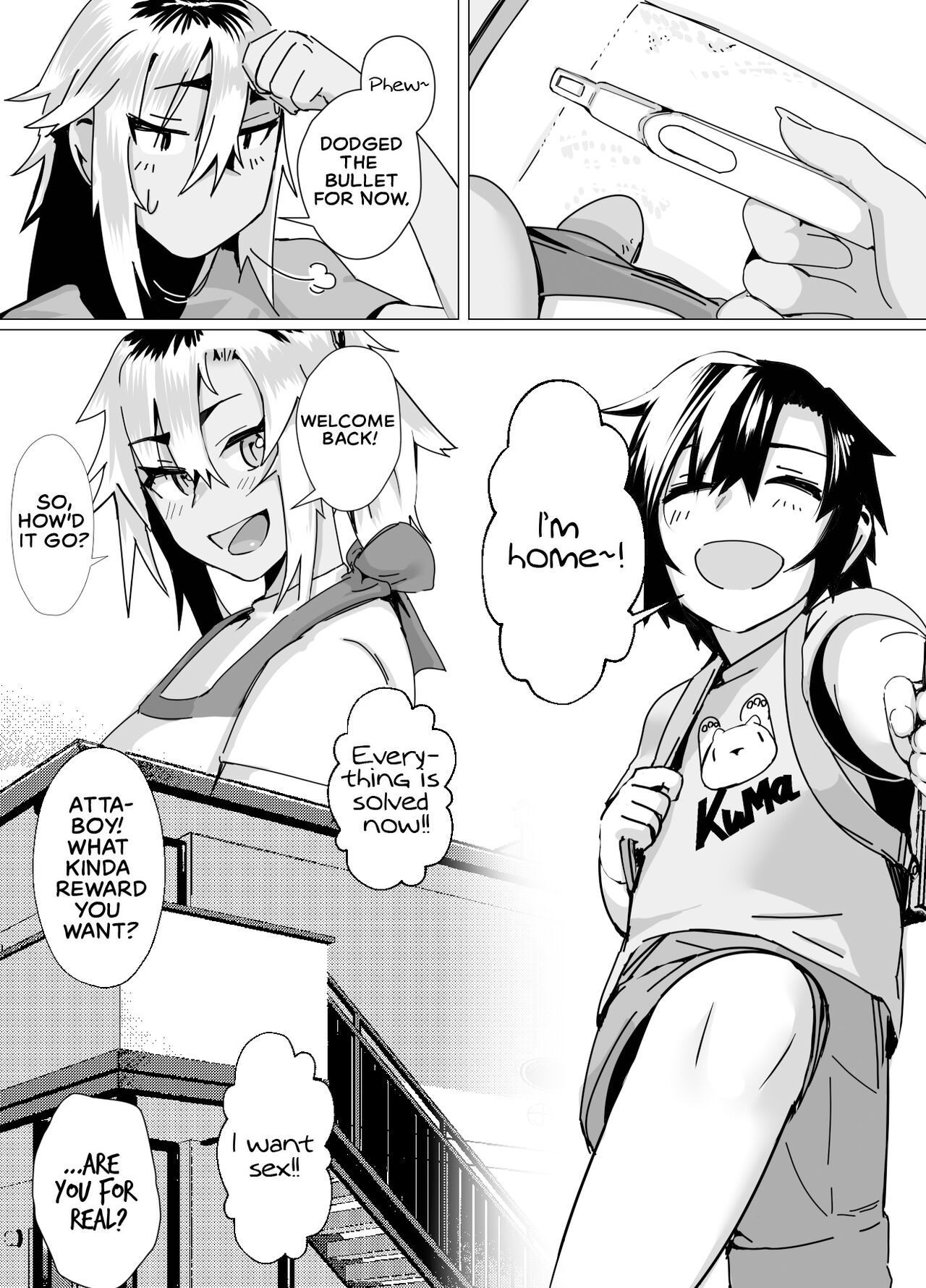 [strike back (Murabito C)]Miwaku no Yanmama Ecchi na Kosodate Hisshouhou | The Amazing Gyaru Mom and Her Erotic Parenting Success![English] [The Crimson Star TL] [Digital] Page 34