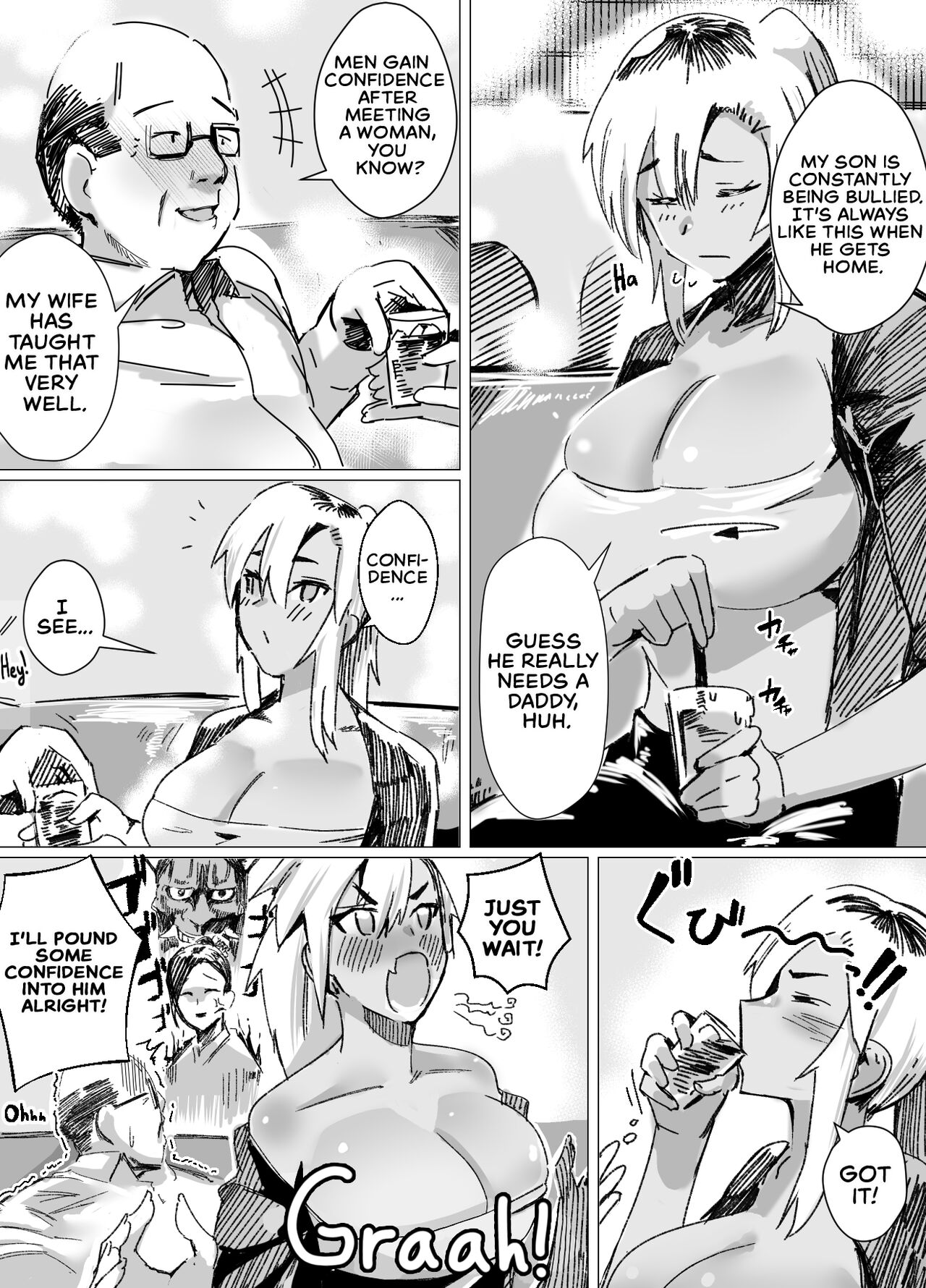 [strike back (Murabito C)]Miwaku no Yanmama Ecchi na Kosodate Hisshouhou | The Amazing Gyaru Mom and Her Erotic Parenting Success![English] [The Crimson Star TL] [Digital] Page 4