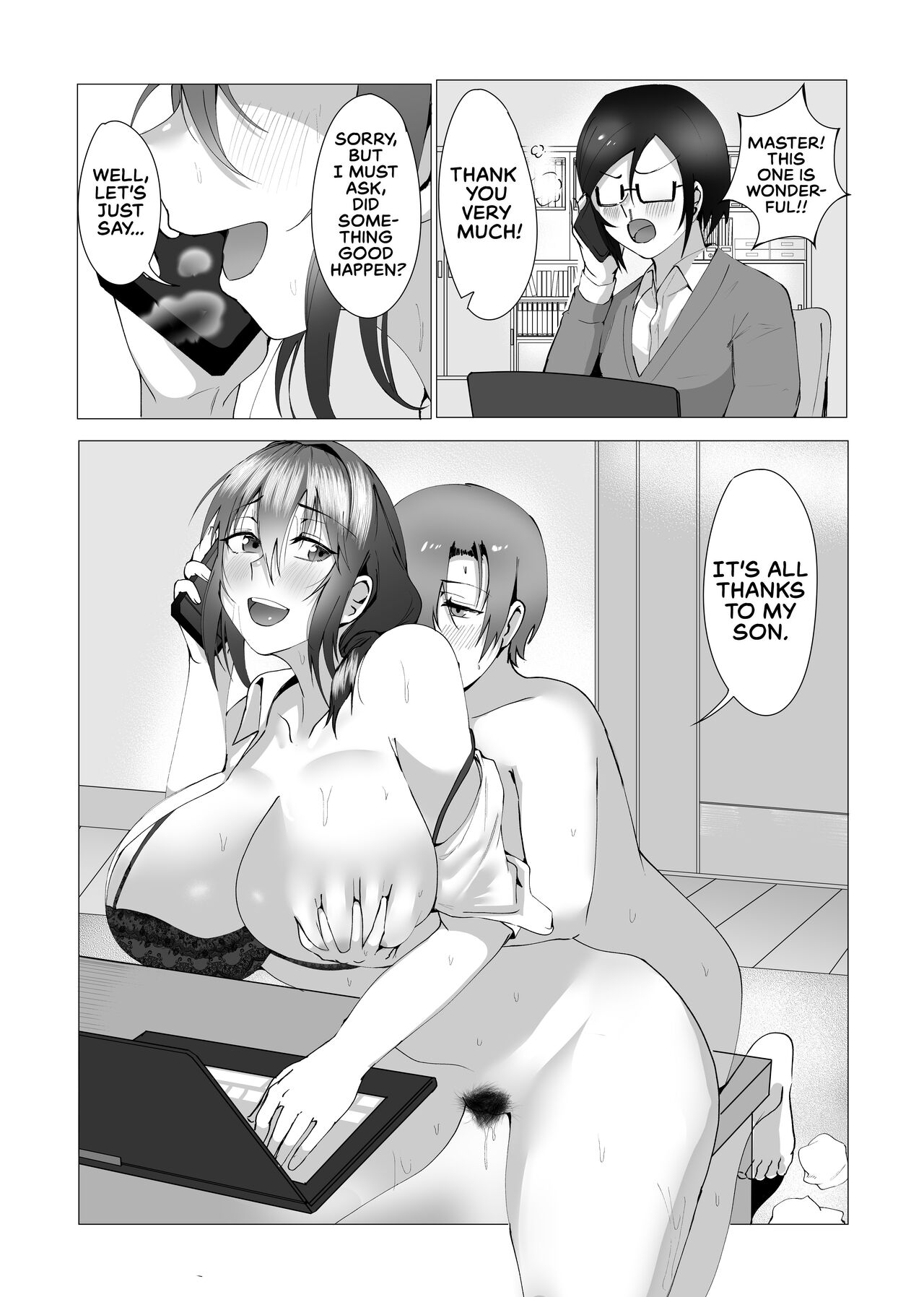 [strike back (Murabito C]Hontou ni Mama de Yoi no | Are You Okay With Mommy?[English] [The Crimson Star TL] [Digital] Page 70