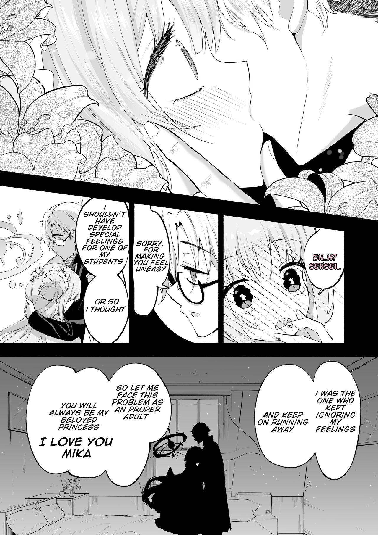 [Hatogoya (Hatoharu)]Hoshi no Izumi wa Amai Yuuwaku | The Sweet Temptation of the Starry Fountain(Blue Archive) [Digital] Page 8