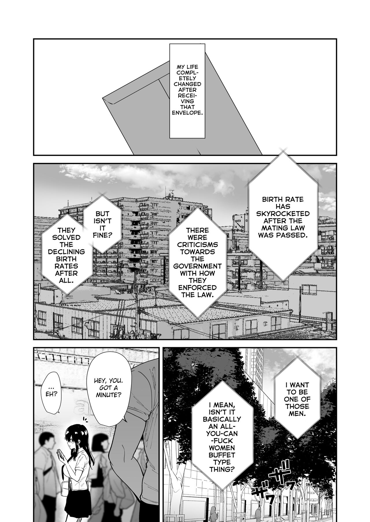 [mofumanjuu (piro mayu)]Taneduke Diary ~Seifu Kounin de Suki na Ko ni Tanetsuke Dekiru Hanashi~ | Mating Diary ~The Government Approved All-You-Can-Mate and Impregnate Story~[English] [flowerswamp] [Digital] Page 3
