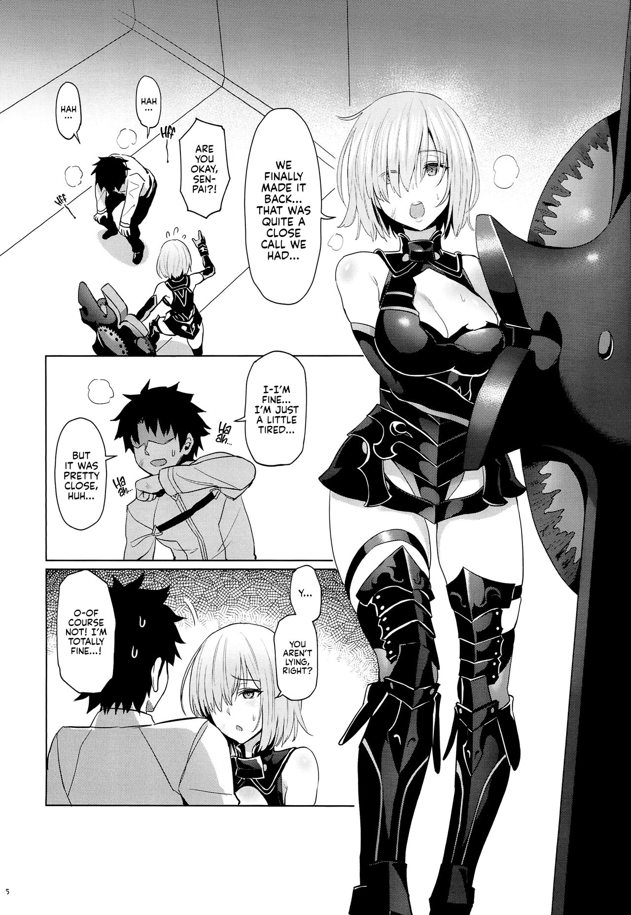 (C94) [COMEX (Zhen Lu)]Kouhai no Amai Ryouhou | My Kouhai's Lovey-Dovey Treatment(Fate/Grand Order) [English] [Kyuume + AJubbz] Page 3