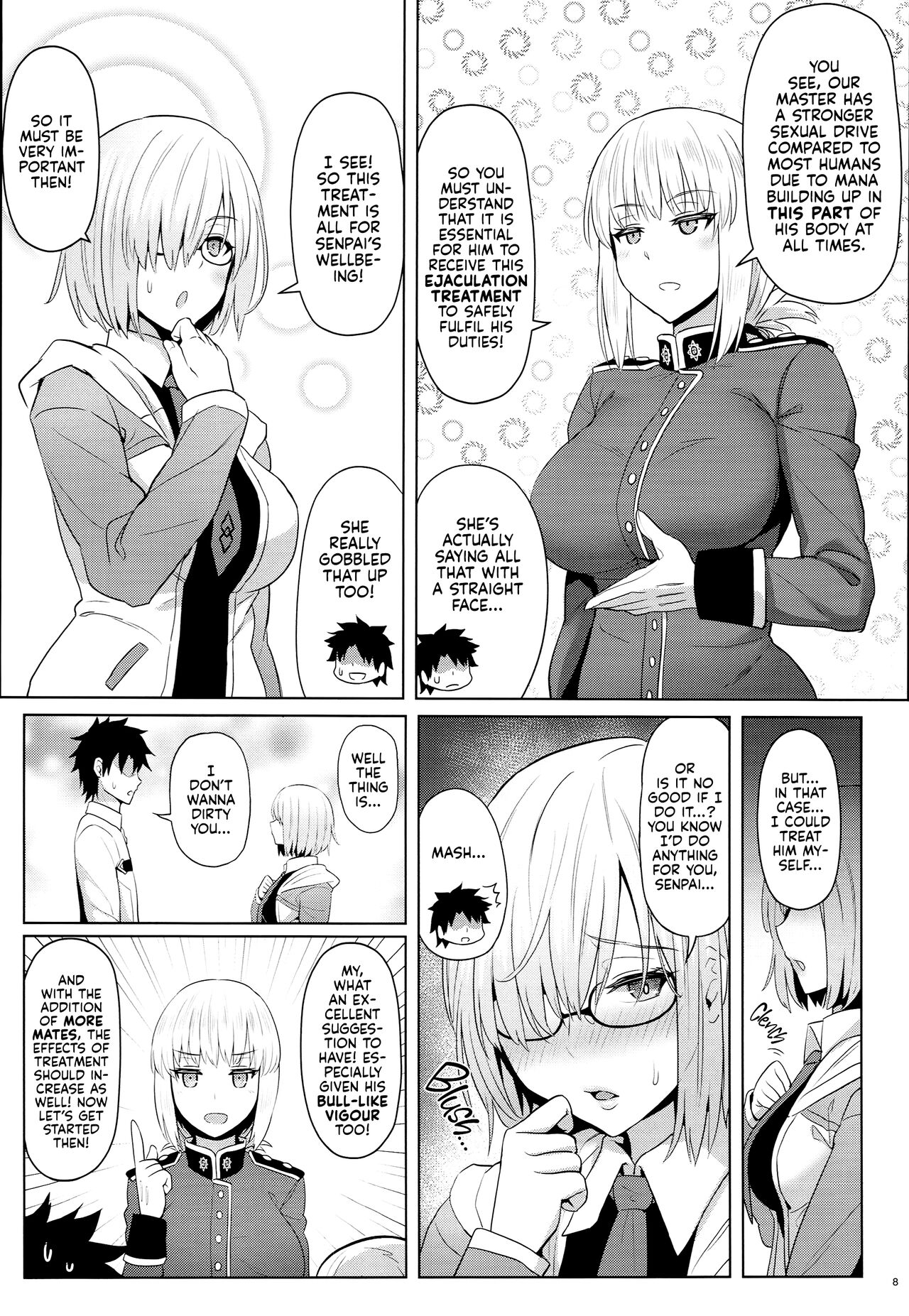 (C94) [COMEX (Zhen Lu)]Kouhai no Amai Ryouhou | My Kouhai's Lovey-Dovey Treatment(Fate/Grand Order) [English] [Kyuume + AJubbz] Page 6