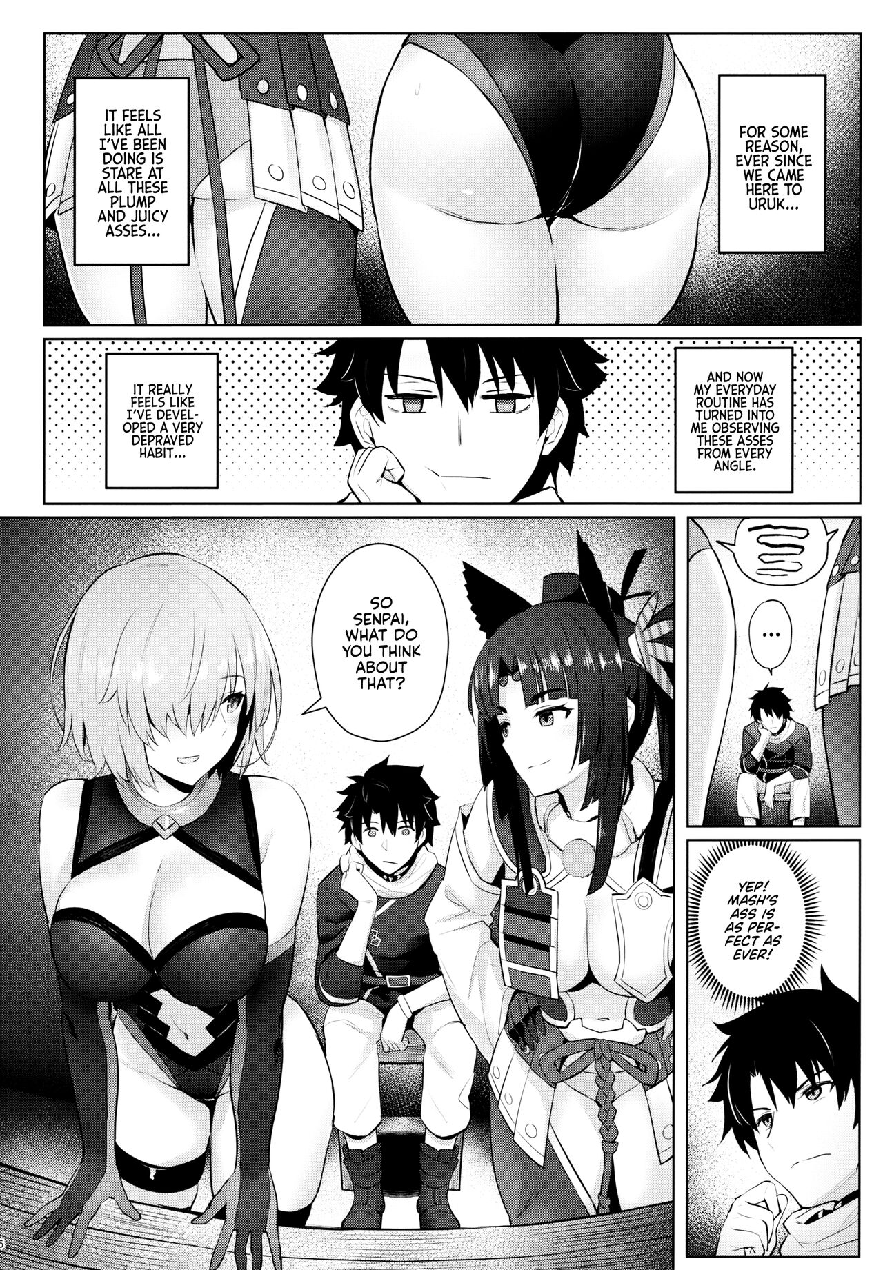 (C97) [COMEX (Zhen Lu)]Mash no Bishiri Inmu | My Wet Dreams of Mash's Bubble Butt(Fate Grand Order) [English] [Kyuume + AJubbz] Page 3