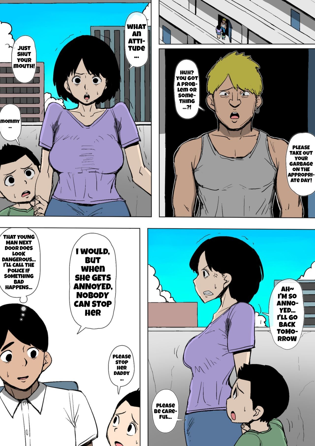 [Doujin Mukashibanashi]Okaa-san ga DQN ni Otosarete ita | Mom was defeated by a delinquent[English] Page 3
