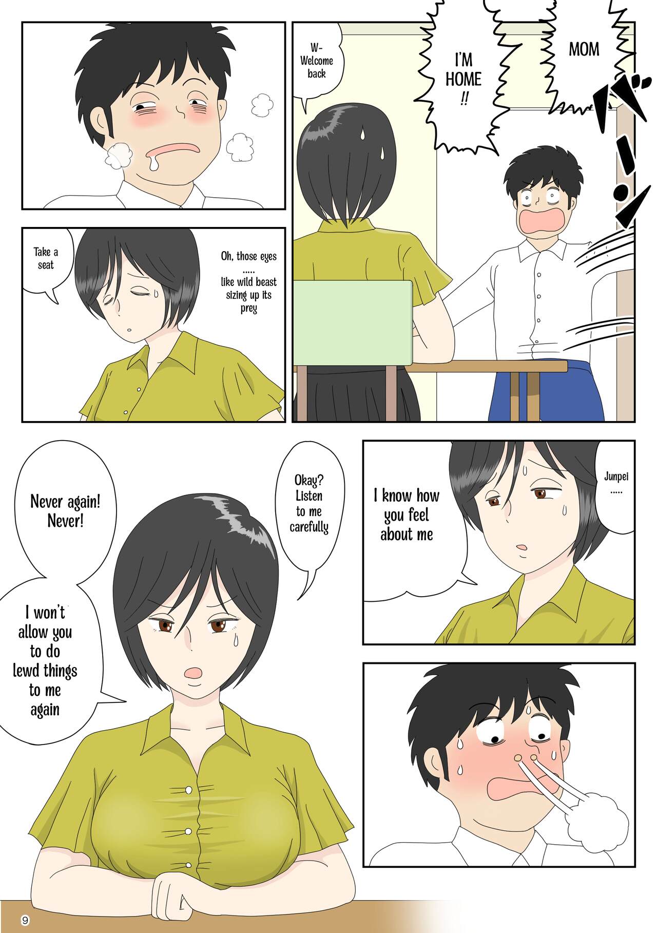 [Mizuarai no kai]Onaneta Kaa-san 3 ~Ikasareru Watashi~ | Masturbating to Mom 3 ~Driven to the High of Pleasure~[English] [Kyuulab] Page 9