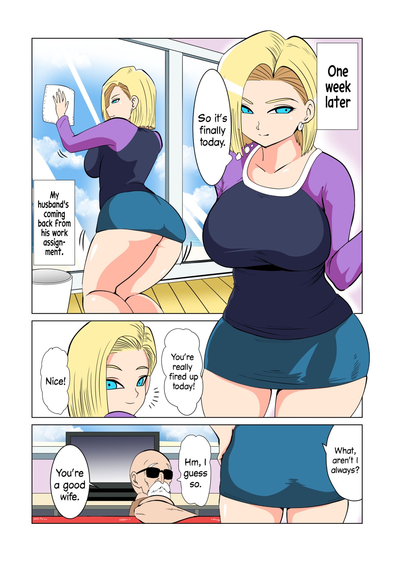 [DONAORA889 (DONAORA)]DRAGON-HOLE Kinpatsu no Hitozuma Hen | DRAGON-HOLE Blonde Housewife Edition(Dragon Ball Z) [English] {Doujins.com} Page 9
