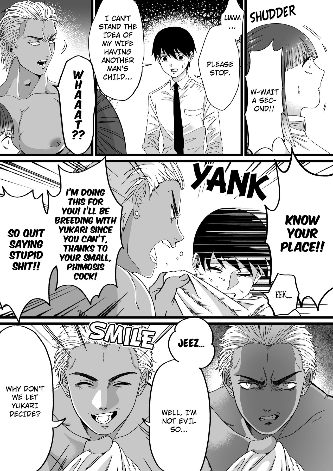 [Mr. Hokke (Mugicha World)]Tanshou Houkei wa Okotowari na Sekai | A World Where Small, Phimosis Cocks Are Hated[English] [Decensored] Page 9