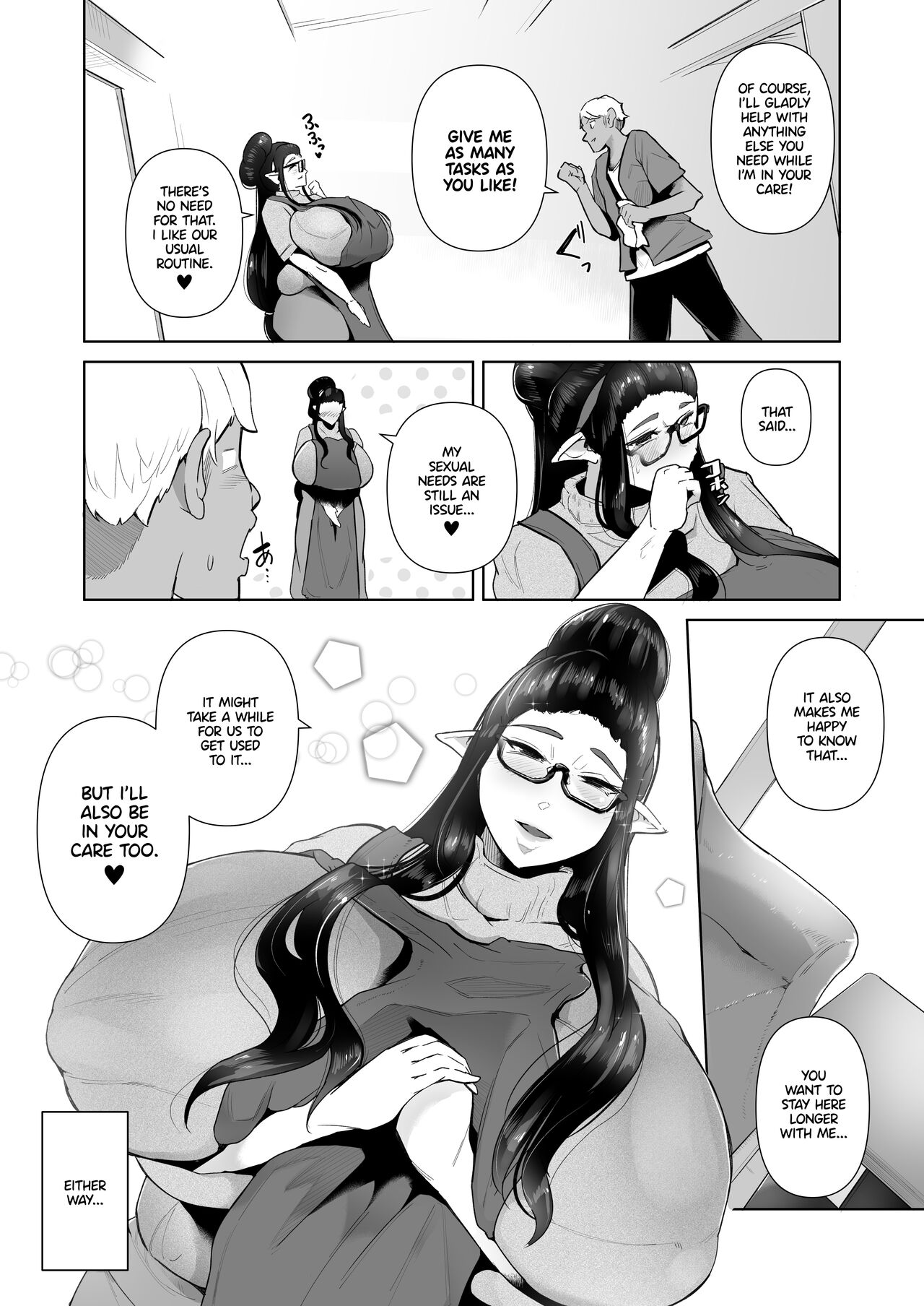 [Noumusai (Miyashiro Yousuke)]Mucchiri Dekachichi Elf no Oba-san to Ano Hi Kawashita Sukebe de Ecchi na Yakusoku | The Hot and Pervy Promise I Made to My Plump and Busty Elf Auntie[English] [blunt420xxx] [Digital] Page 14
