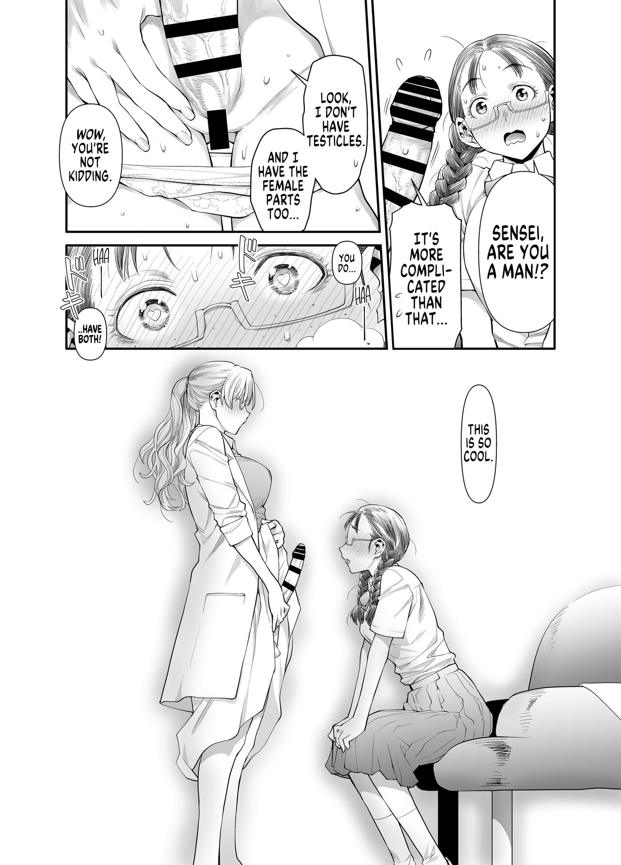 [Botandou (Kio Shimoku)]Zenbu, Sensei no Sei. Futanari Onna Kyoushi ga Onanie Chuudoku Yuutousei o Sukkirisaseru Hanashi. | It's All Sensei's Fault![English] [MegaFagget] Page 11